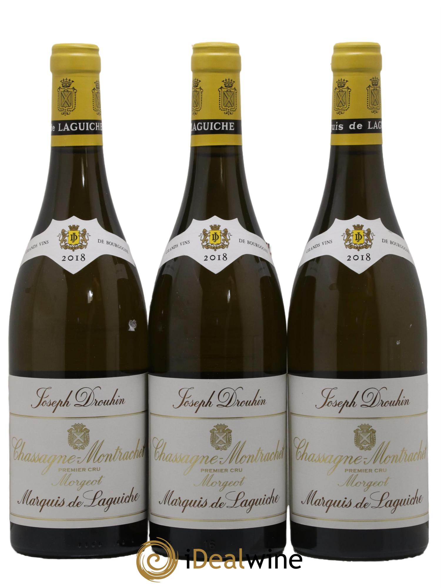 Chassagne-Montrachet Marquis de Laguiche Joseph Drouhin 2018 - Posten von 3 Flaschen - 0