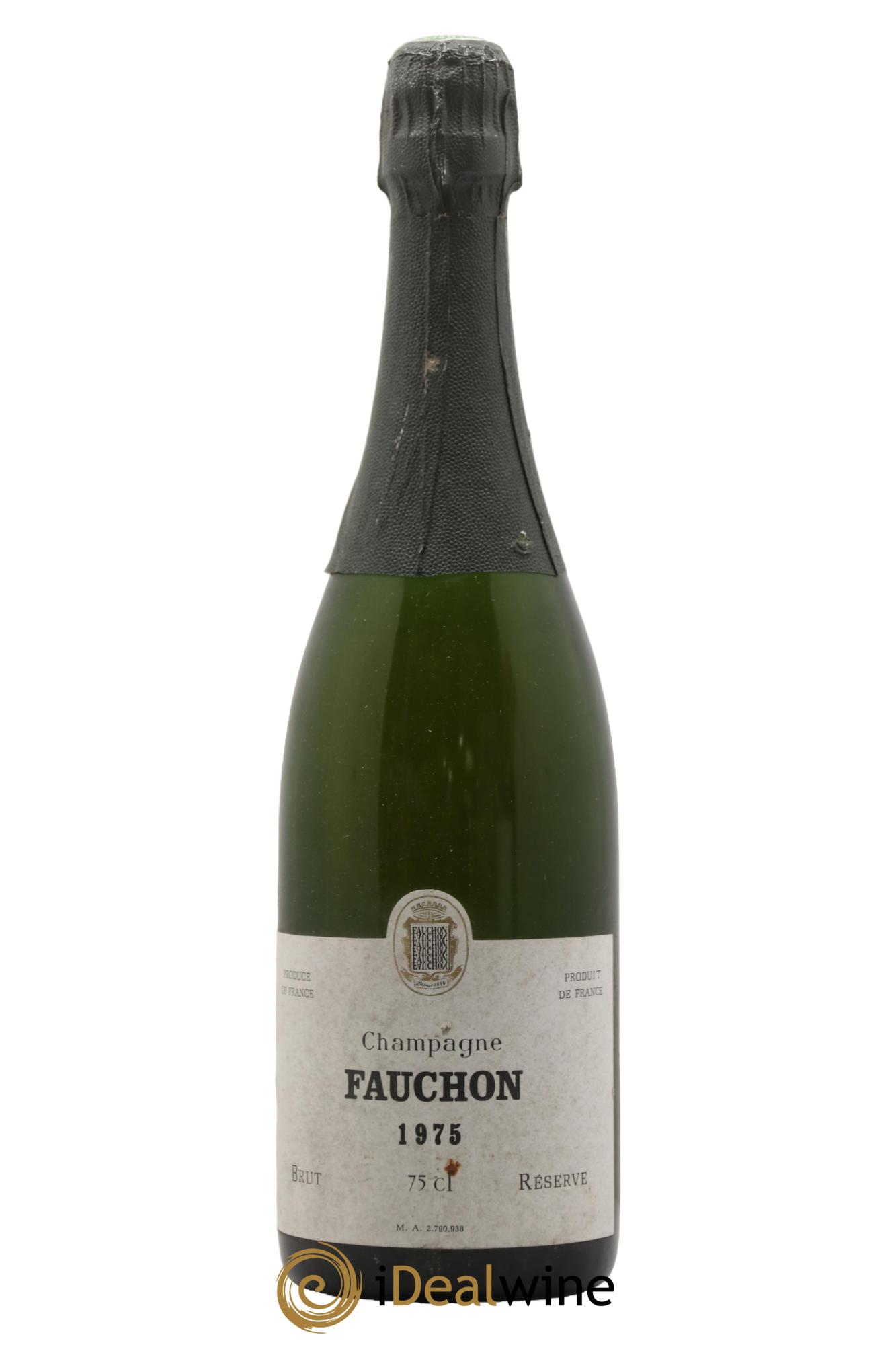 Champagne Réserve Fauchon 1975 - Lot de 1 bouteille - 0