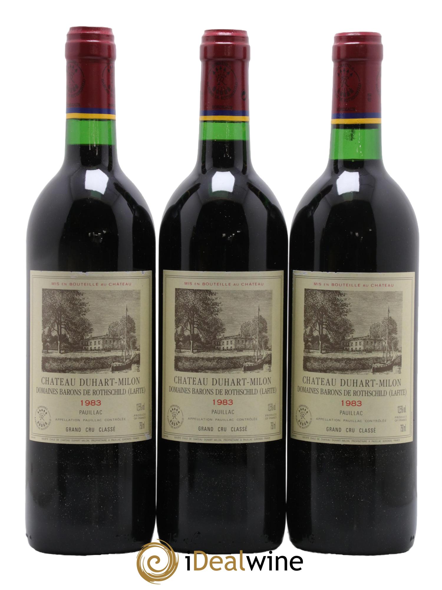 Château Duhart-Milon 4ème Grand Cru Classé 1983 - Lot de 12 bouteilles - 3