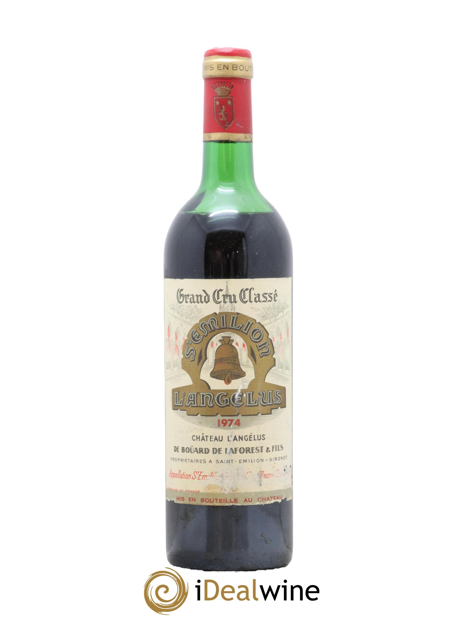 Château Angélus 1er Grand Cru Classé A 1974 - Posten von 1 Flasche - 0