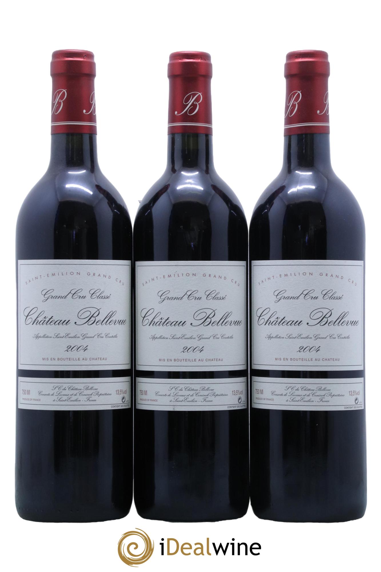 Château Bellevue Grand Cru Classé  2004 - Lot de 12 bouteilles - 4