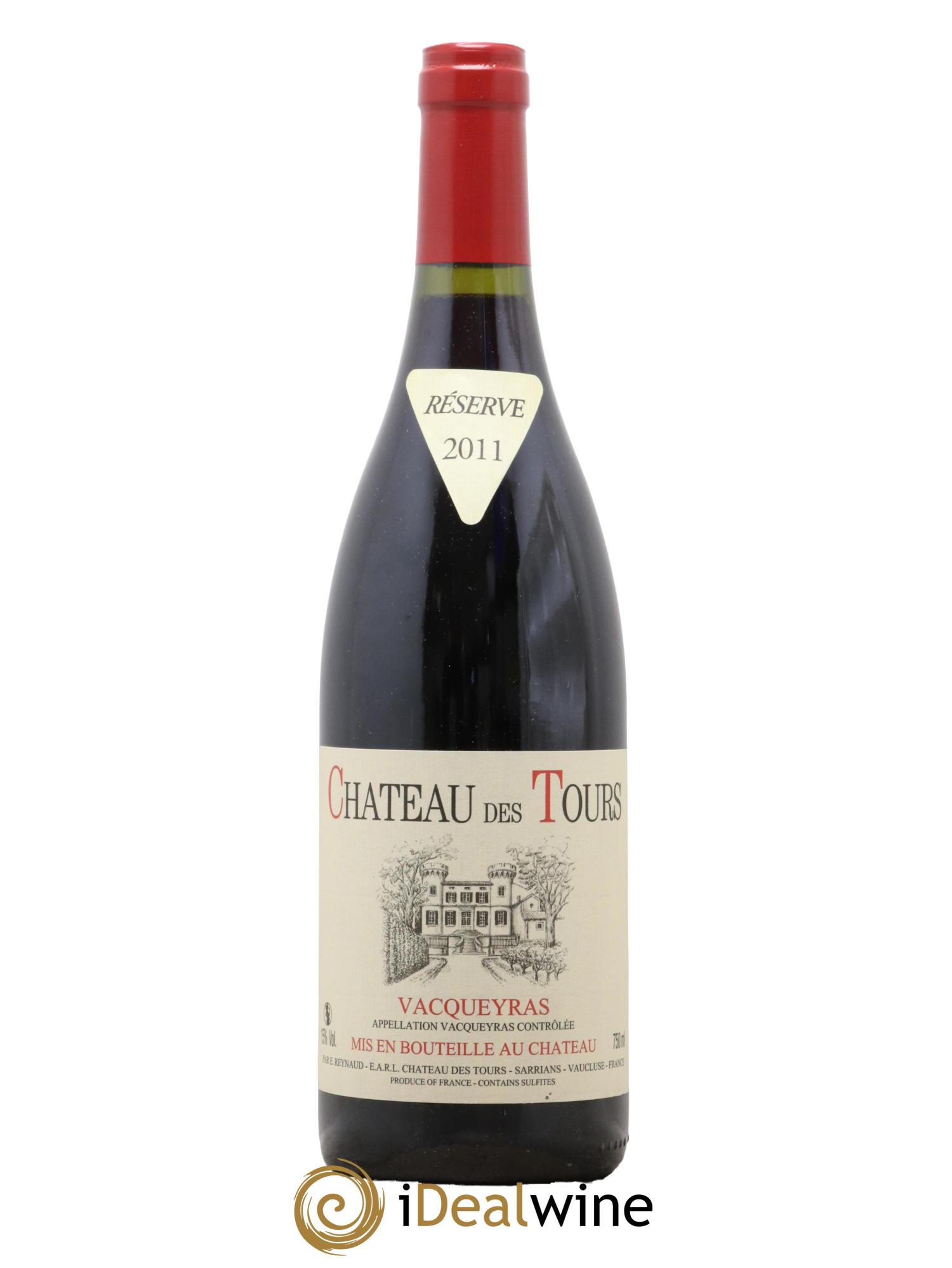 Vacqueyras Château des Tours Emmanuel Reynaud 2011 - Lot de 1 bouteille - 0