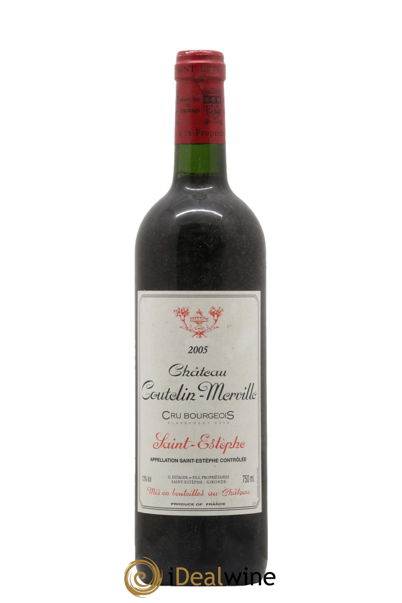 Château Coutelin-Merville Cru Bourgeois 2005 - Lotto di 1 bottiglia - 0