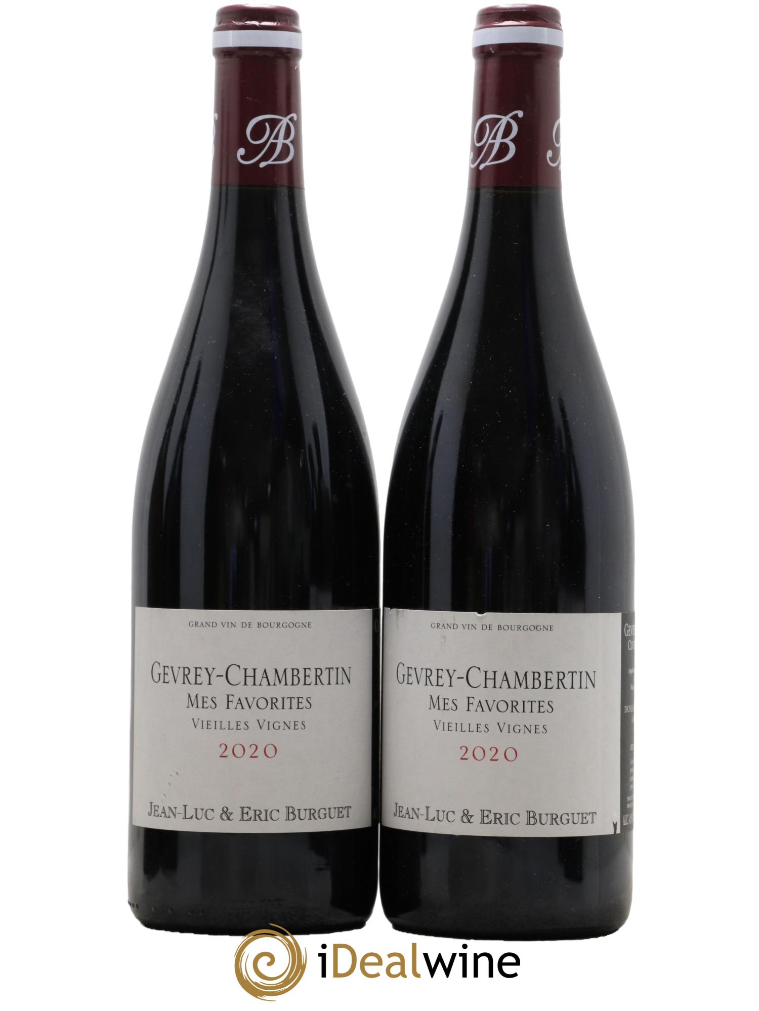 Gevrey-Chambertin Mes Favorites Vieilles Vignes Domaine Jean-Luc Burguet 2020 - Lot de 2 bouteilles - 0