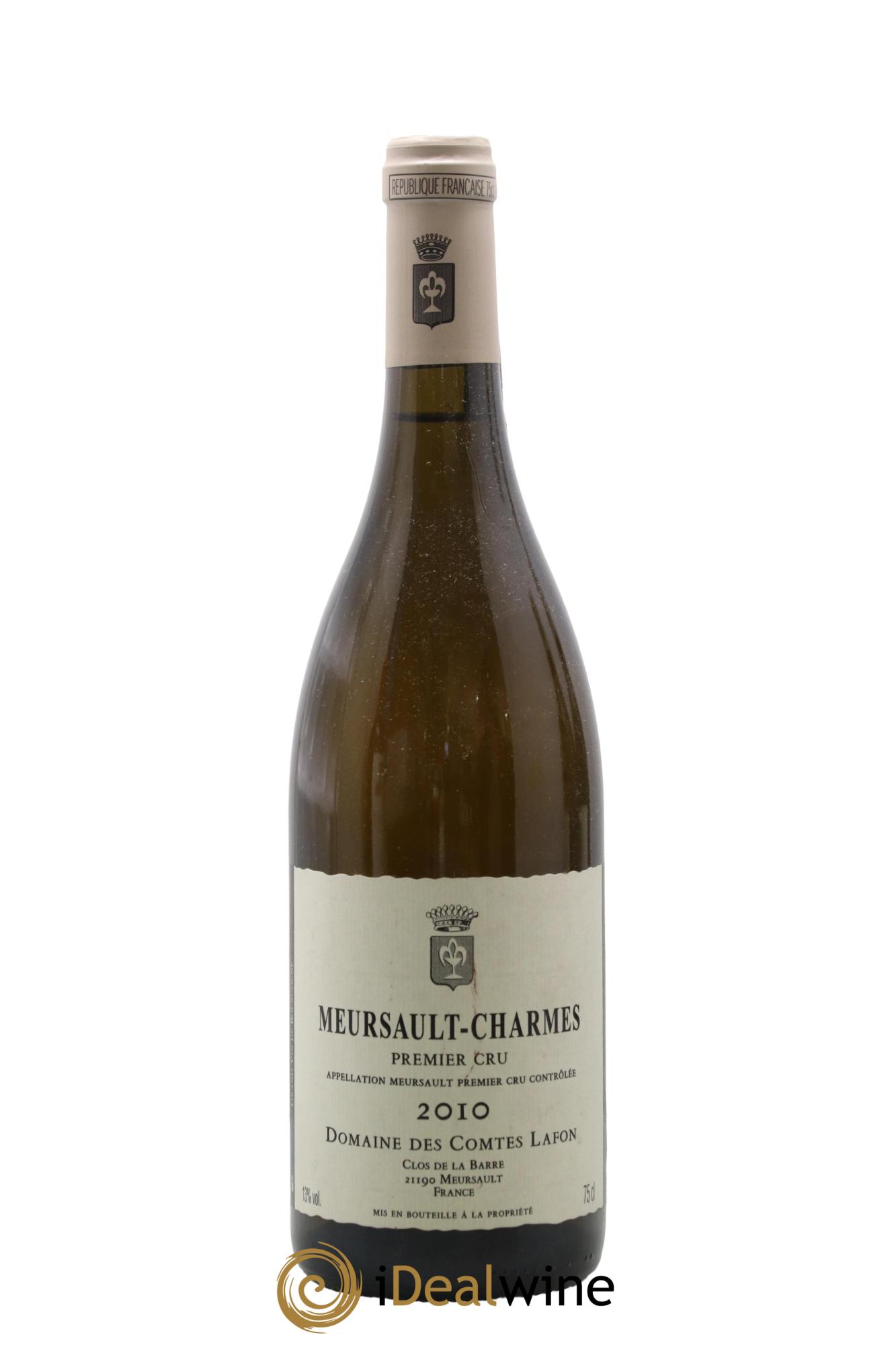 Meursault 1er Cru Charmes Comtes Lafon (Domaine des) 2010 - Lot de 1 bouteille - 0