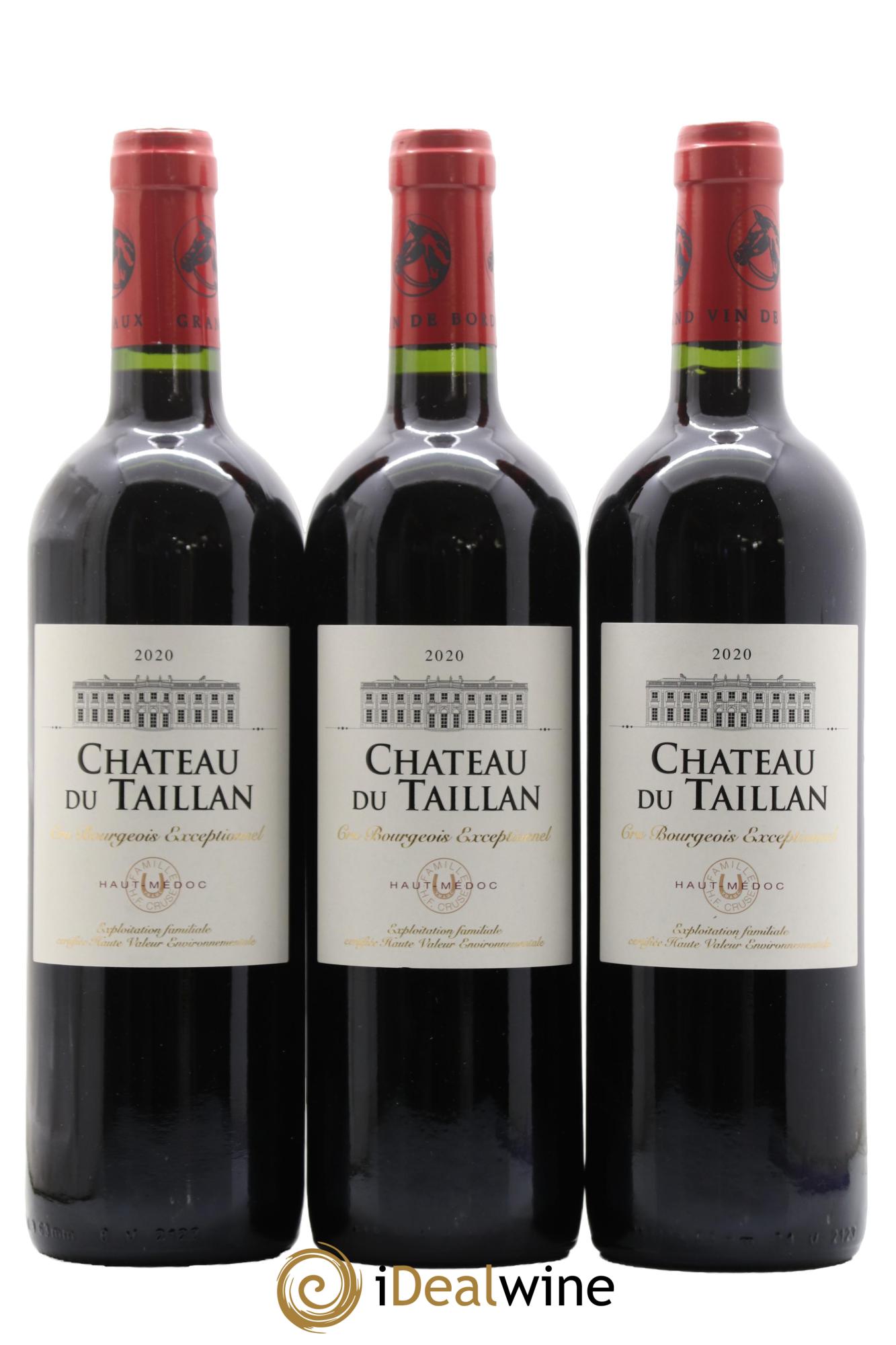 Château du Taillan Cru Bourgeois Exceptionnel  2020 - Lot de 3 bouteilles - 0