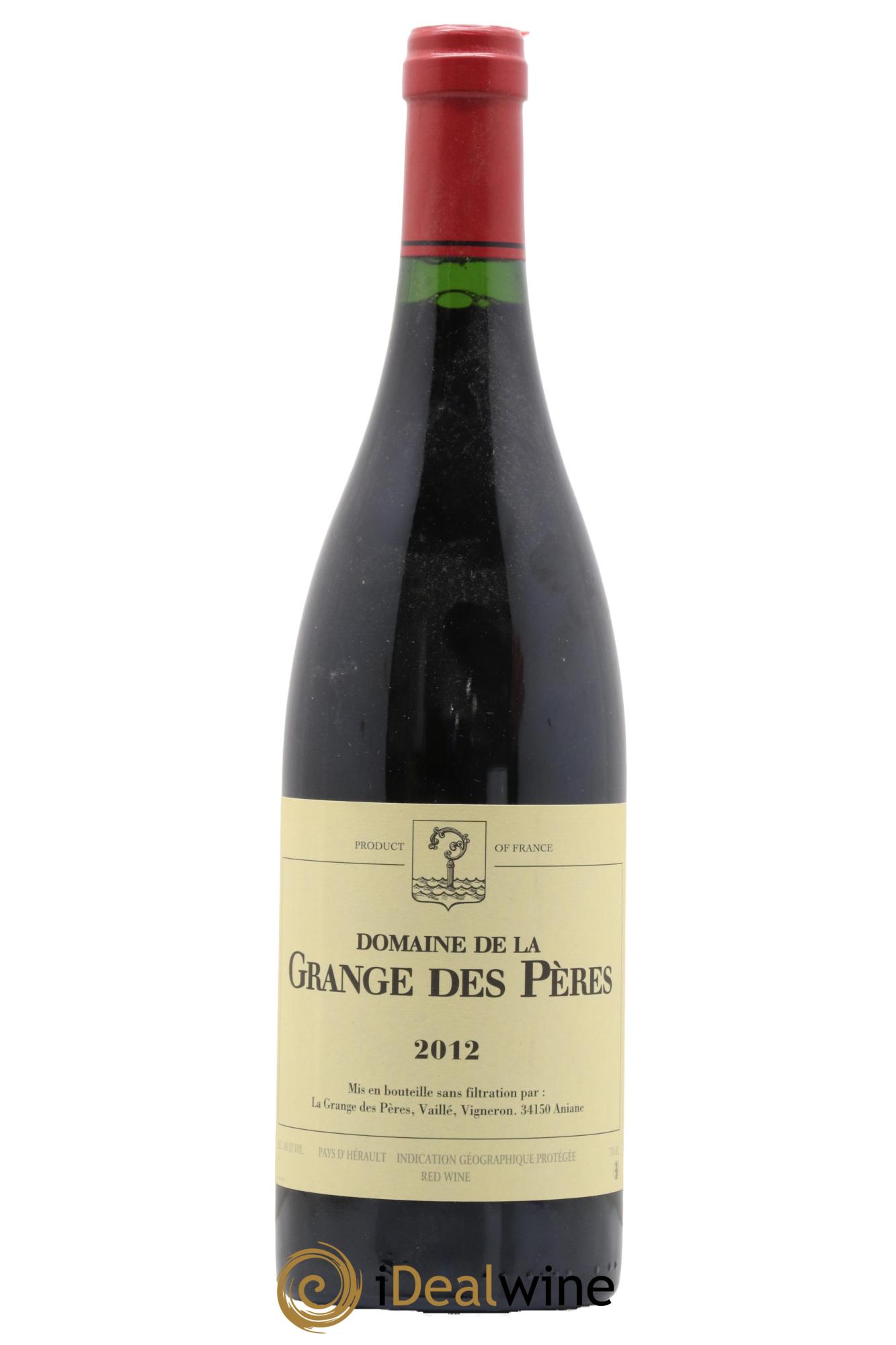 IGP Pays d'Hérault Grange des Pères Laurent Vaillé 2012 - Lot de 1 bouteille - 0