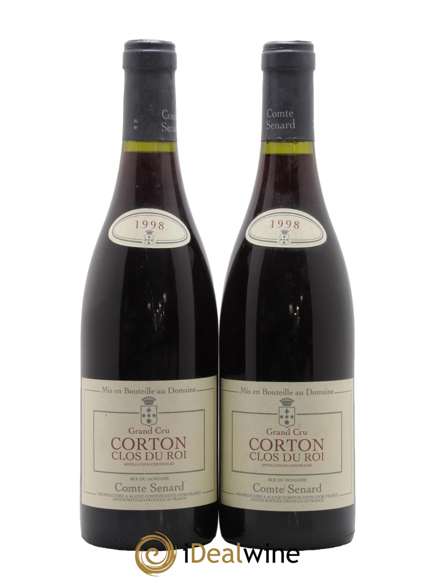 Corton Clos du Roi Comte Senard 1998 - Lotto di 2 bottiglie - 0