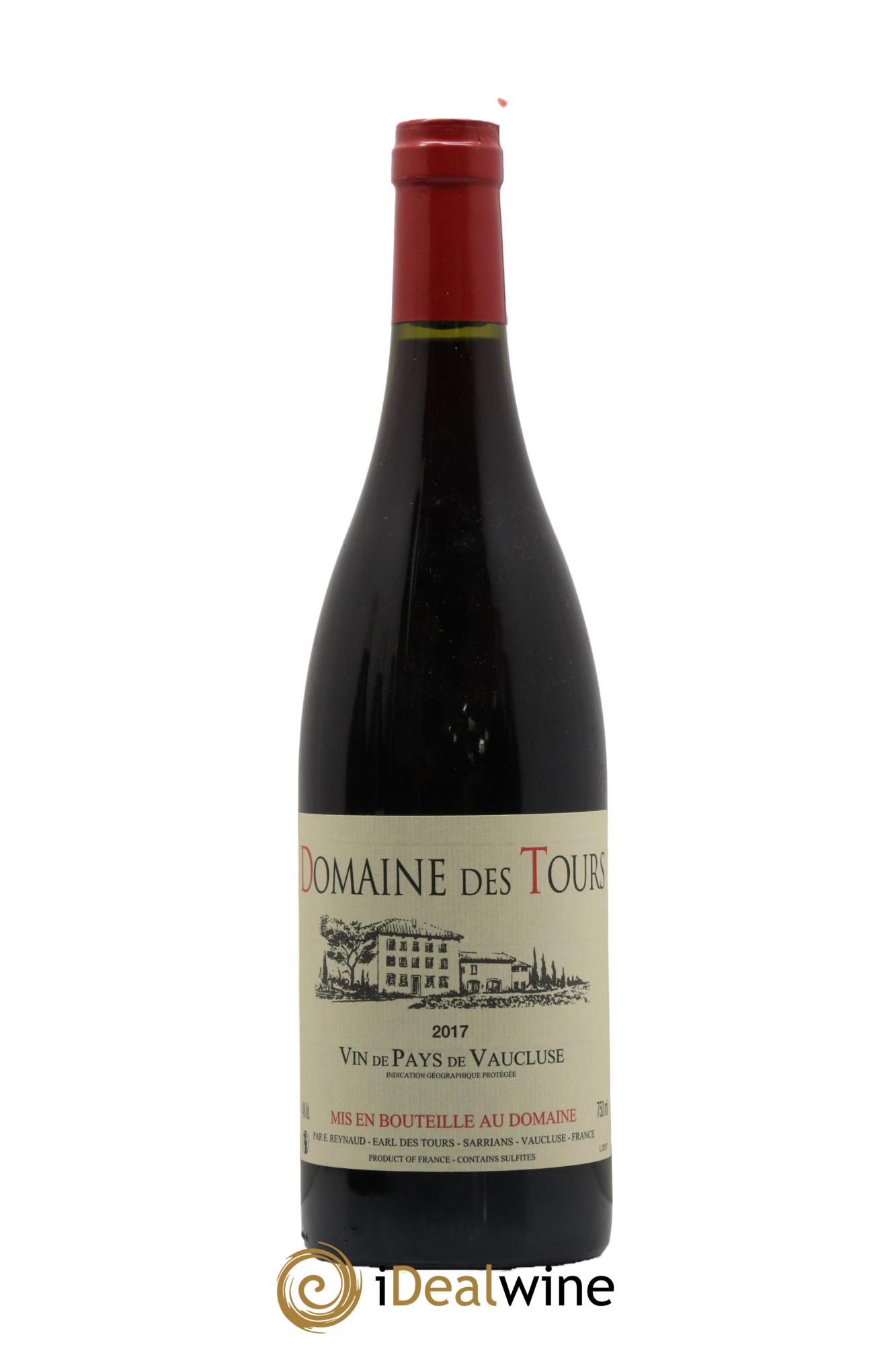 IGP Vaucluse (Vin de Pays de Vaucluse) Domaine des Tours Emmanuel Reynaud 2017 - Lot de 1 bouteille - 0