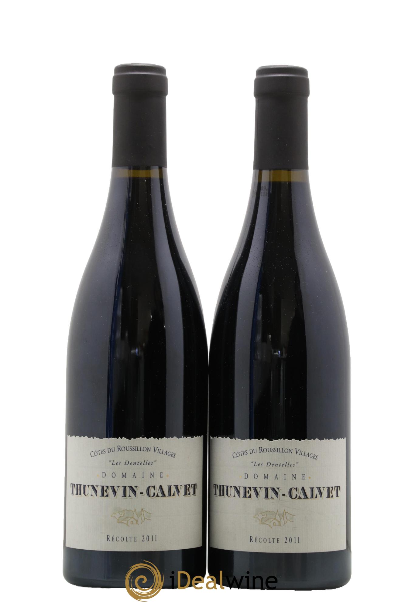 Côtes du Roussillon Les Dentelles Domaine Thuvenin Calvet 2011 - Lot de 2 bouteilles - 0