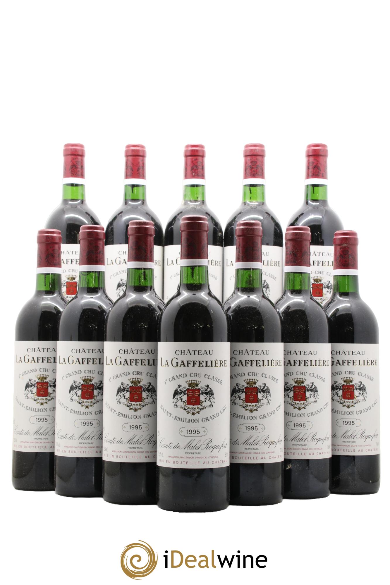 Château la Gaffelière 1er Grand Cru Classé B 1995 - Posten von 12 Flaschen - 0