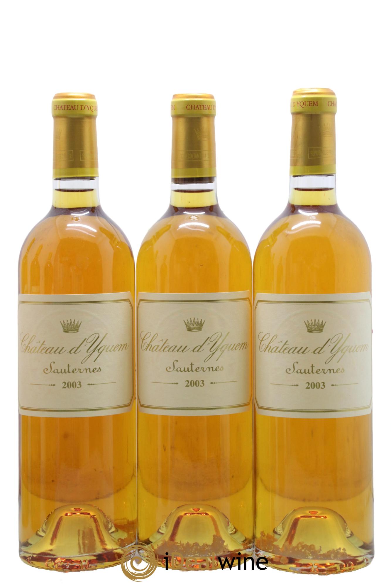 Château d' Yquem 1er Cru Classé Supérieur 2003 - Lotto di 6 bottiglie - 1