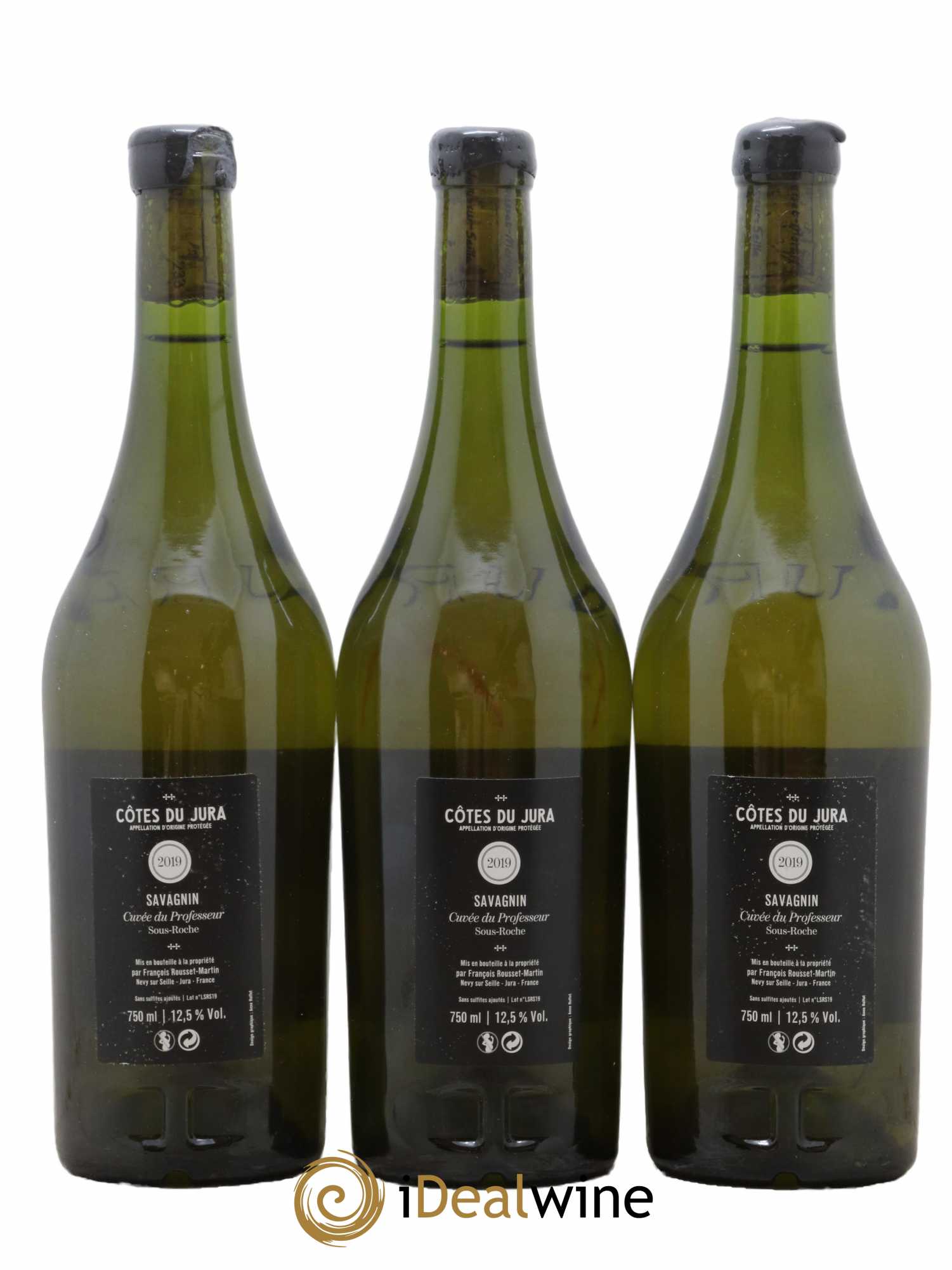 Côtes du Jura Savagnin Cuvée du Professeur François Rousset Martin 2019 - Lot de 3 bouteilles - 1