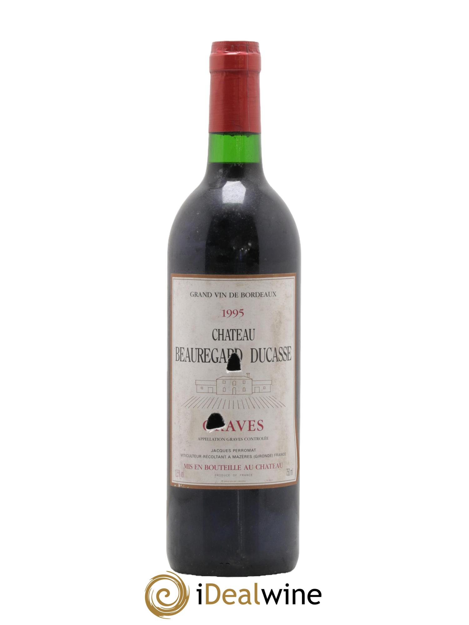 Graves Chateau Beauregard Ducasse 1995 - Lot de 1 bouteille - 0