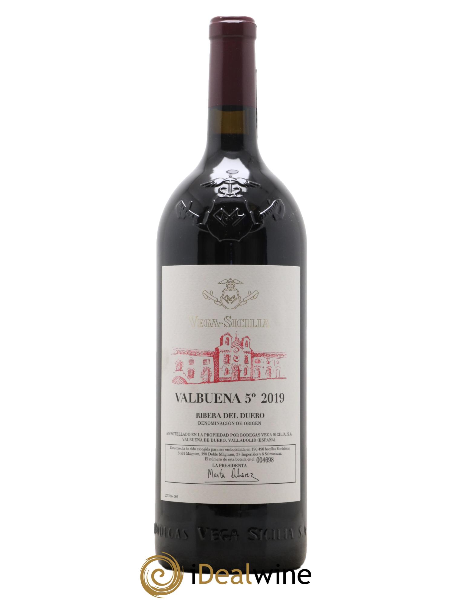 Ribera Del Duero DO Vega Sicilia Valbuena 5 ano Famille Alvarez 2019 - Posten von 1 Magnum - 1