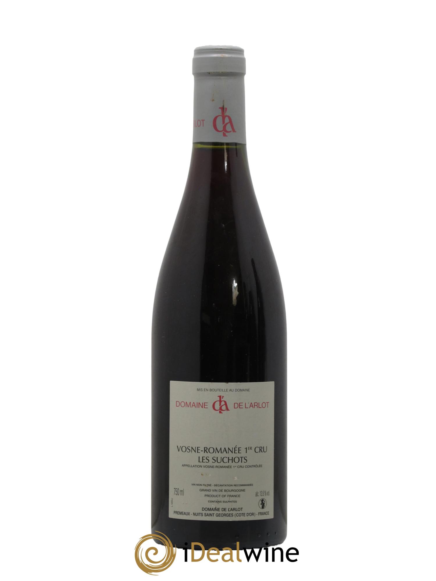 Vosne-Romanée 1er Cru Les Suchots Domaine de l'Arlot 2010 - Lot of 1 bottle - 1