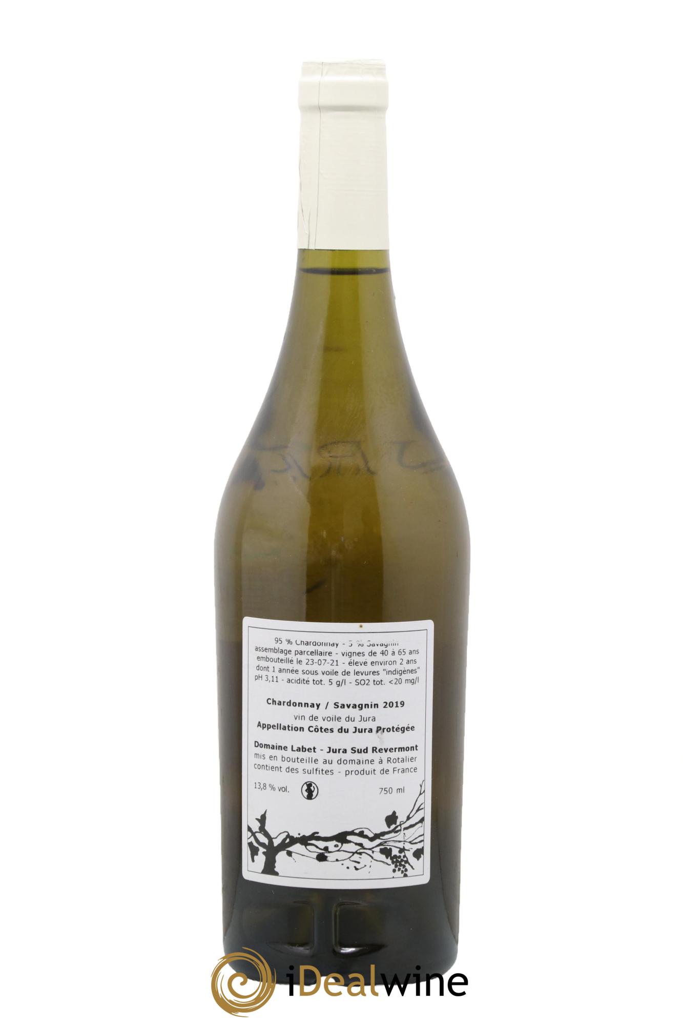 Côtes du Jura Vin de Voile Chardonnay-Savagnin cuvée de garde Romain - Julien  - Charline Labet 2019 - Posten von 1 Flasche - 1