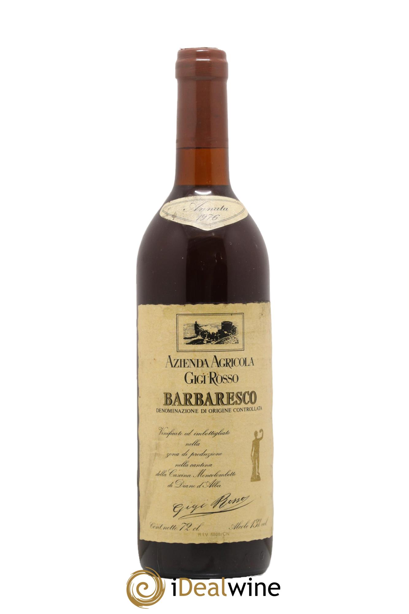 Barbaresco DOCG Gigi Rosso 1976 - Posten von 1 Flasche - 0