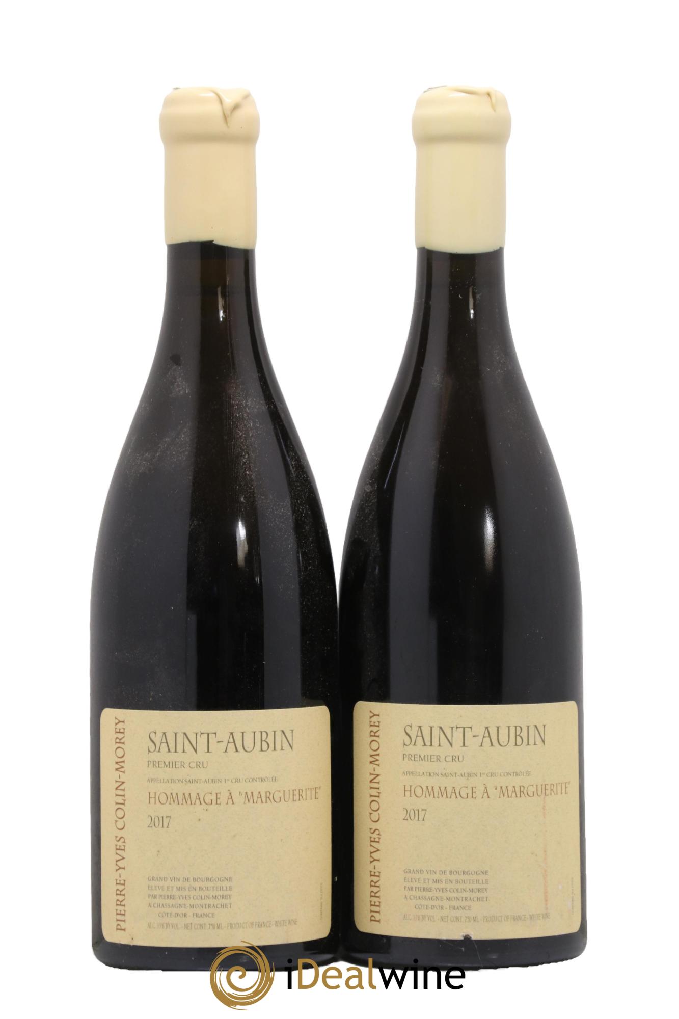 Saint-Aubin 1er Cru Hommage à Marguerite Pierre-Yves Colin Morey 2017 - Lot of 2 bottles - 0