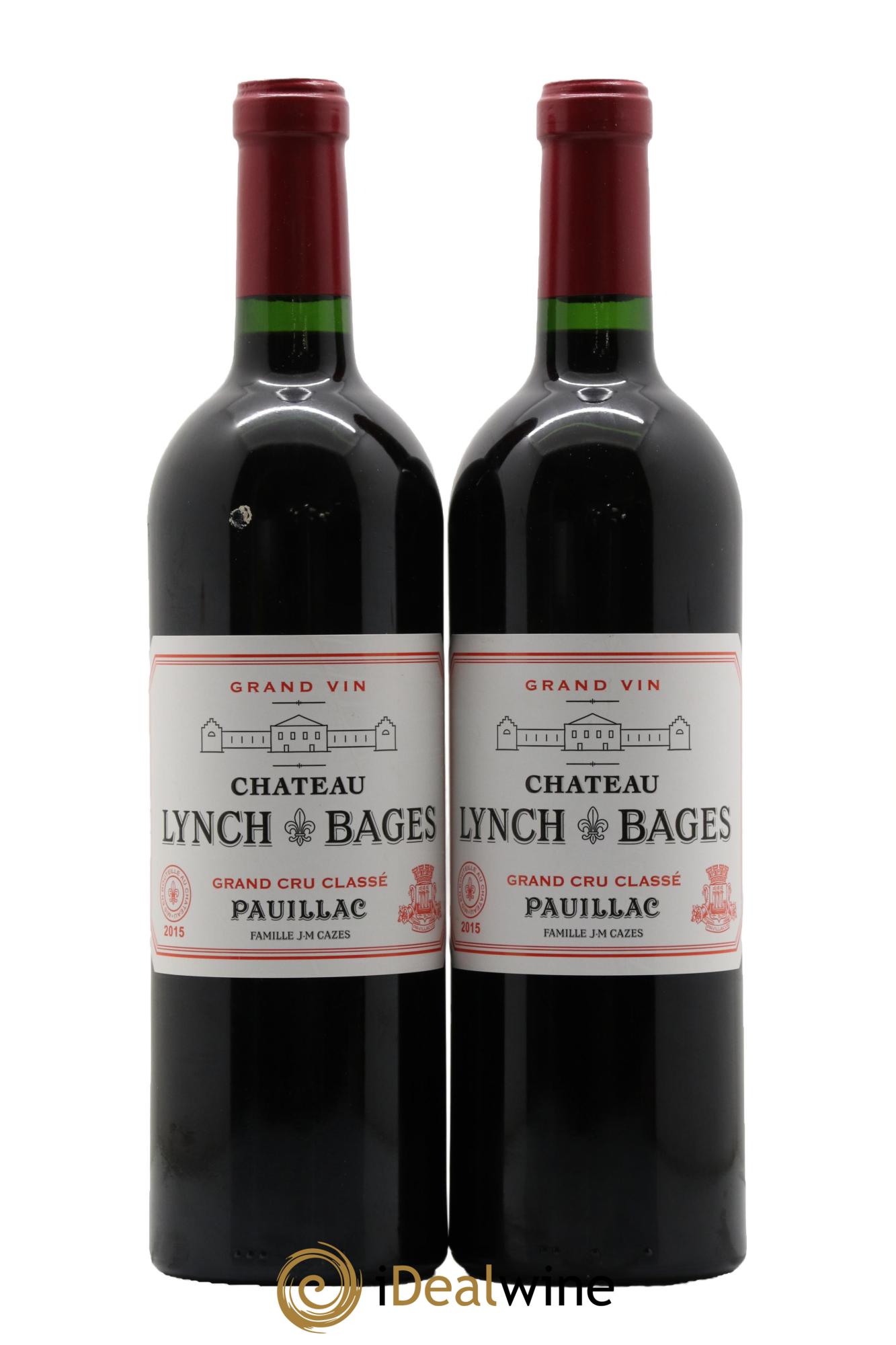 Château Lynch Bages 5ème Grand Cru Classé 2015 - Lot de 2 bouteilles - 0