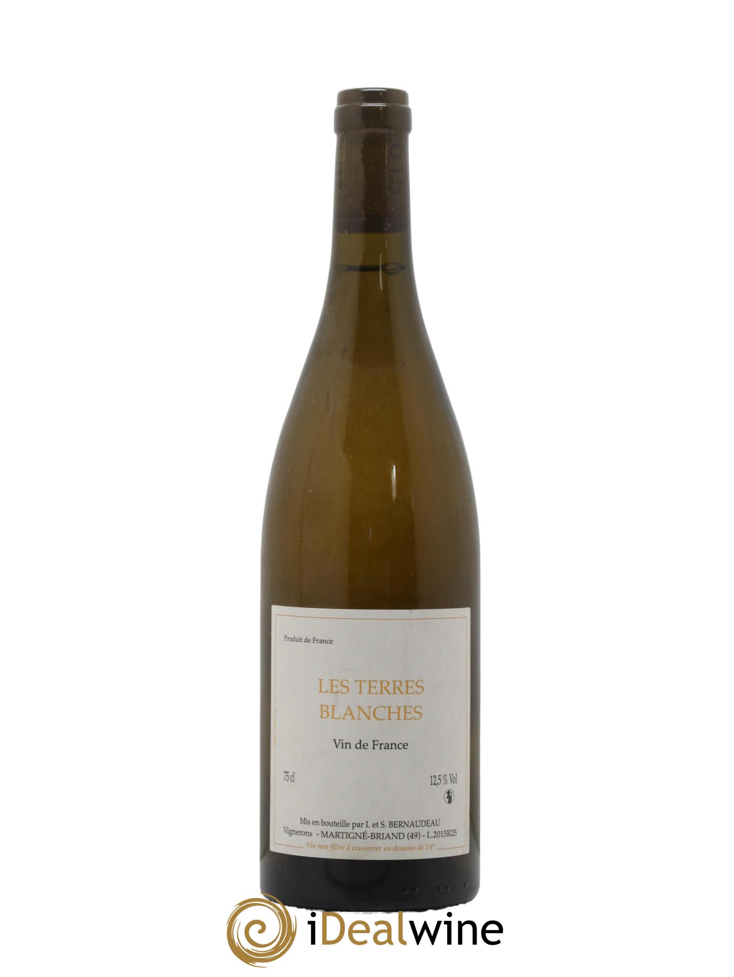 Vin de France Les Terres Blanches Stéphane Bernaudeau 2015 - Lot de 1 bouteille - 0