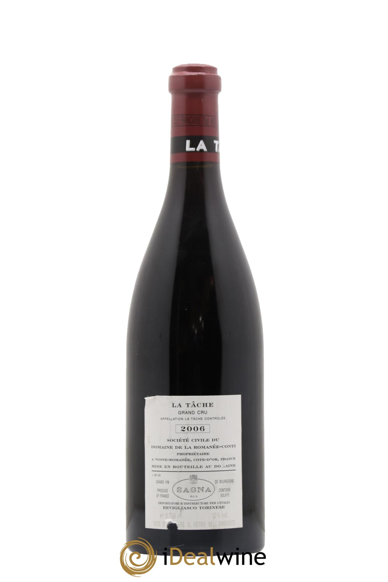 La Tâche Grand Cru Domaine de la Romanée-Conti 2006 - Posten von 1 Flasche - 1