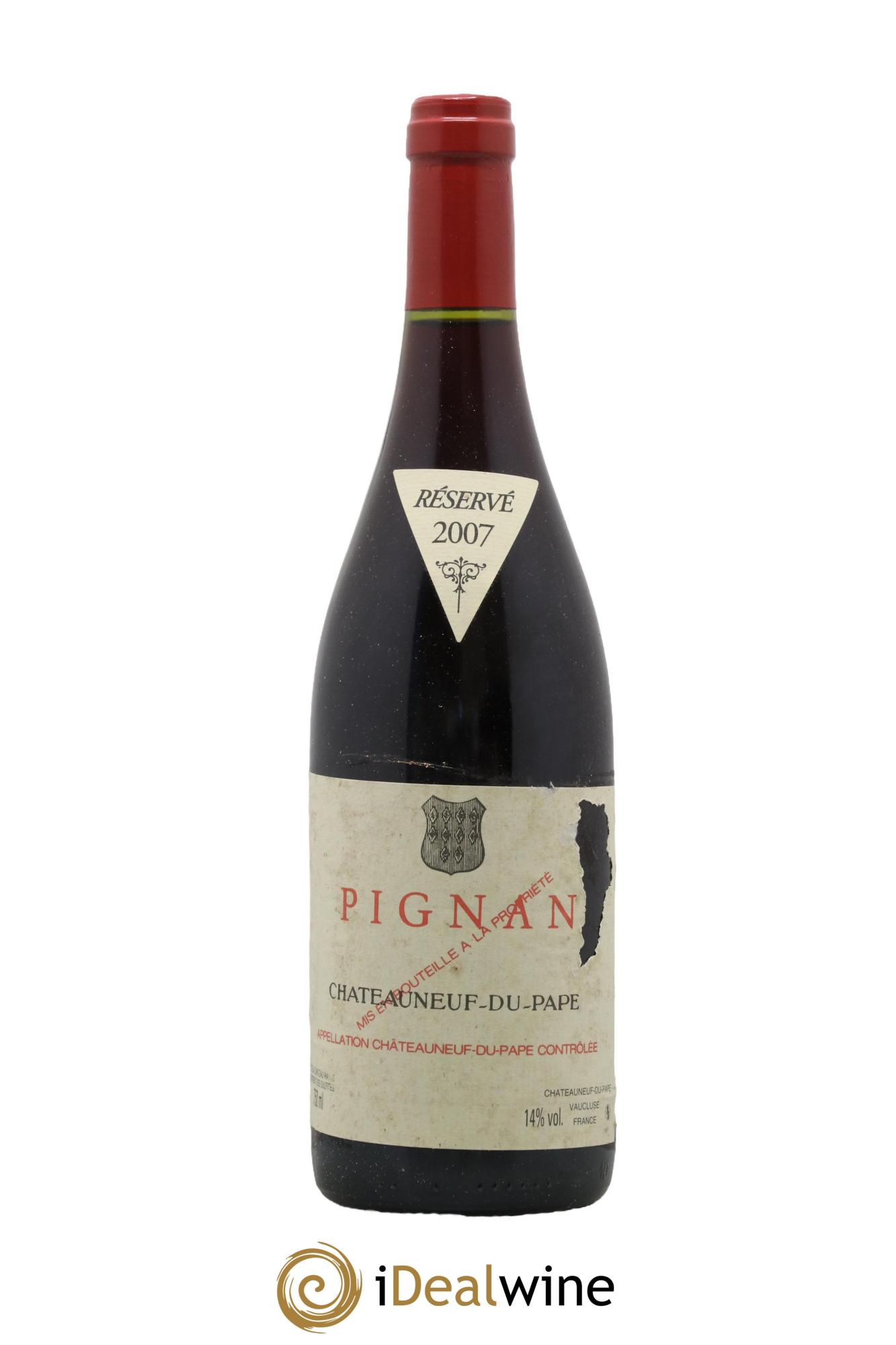 Châteauneuf-du-Pape Pignan Emmanuel Reynaud 2007 - Lot de 1 bouteille - 0