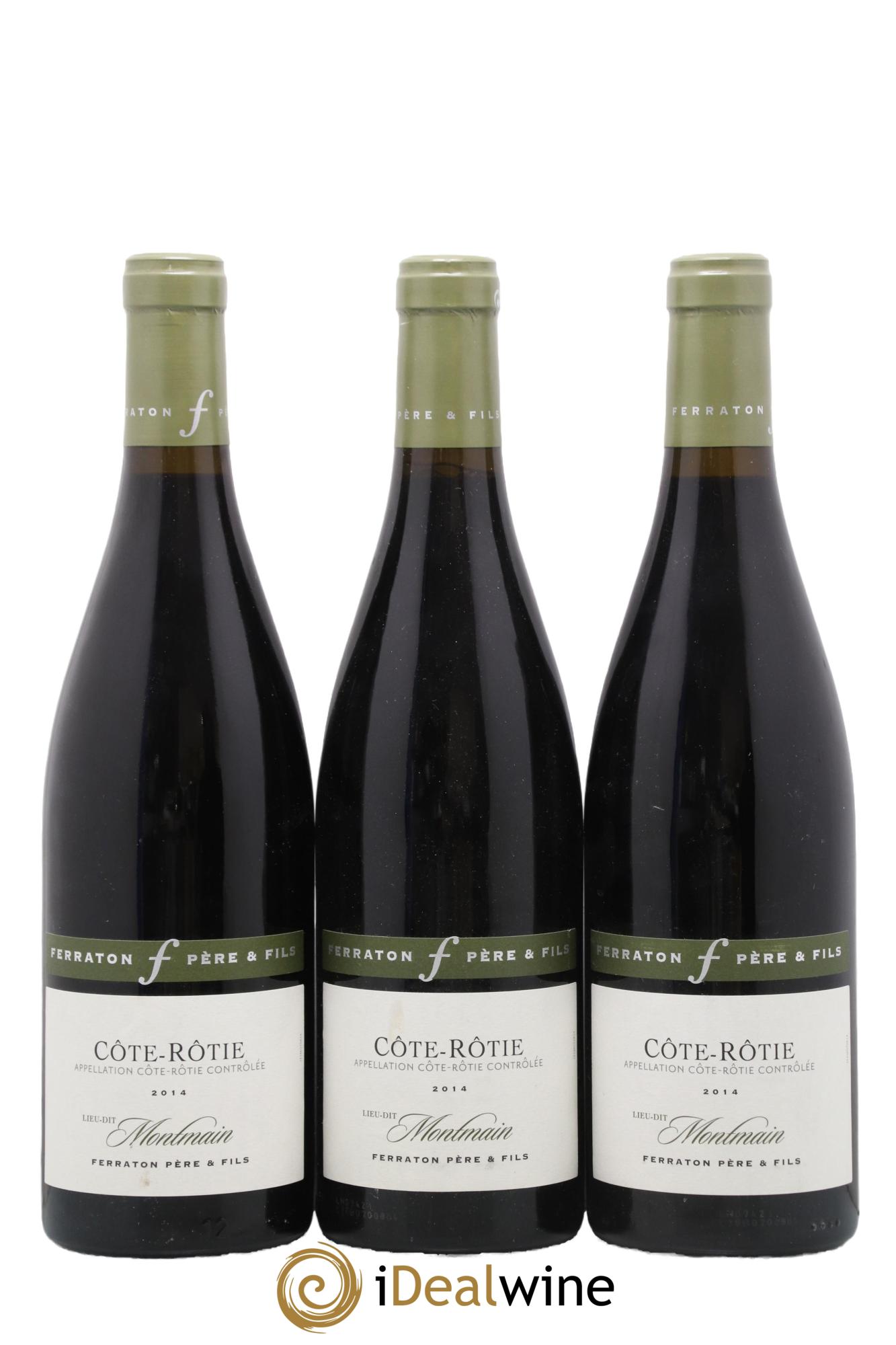 Côte-Rôtie Lieu Dit Montmain Ferraton Et Fils 2014 - Lot de 3 bouteilles - 0