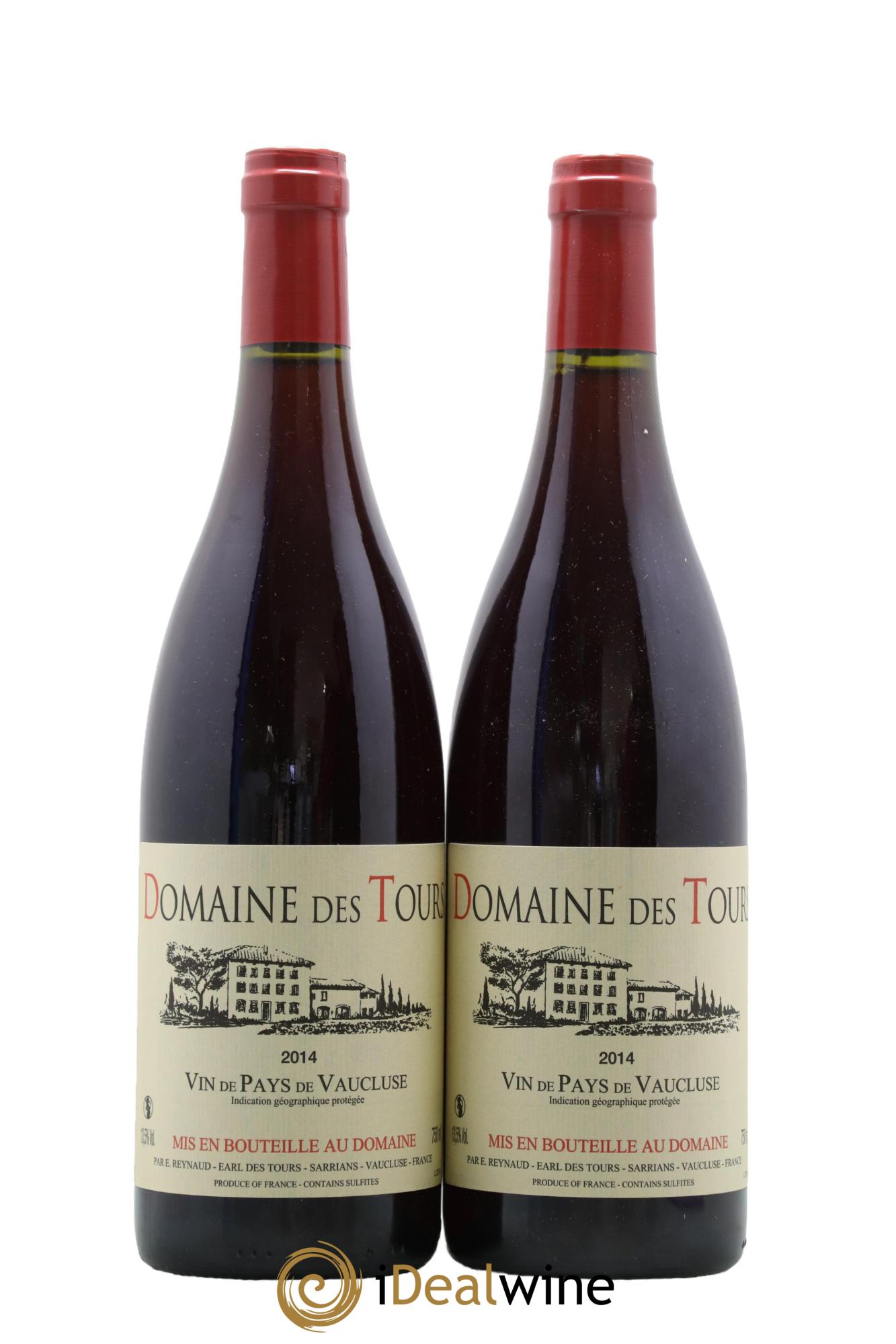 IGP Vaucluse (Vin de Pays de Vaucluse) Domaine des Tours Emmanuel Reynaud 2014 - Lot de 2 bouteilles - 0