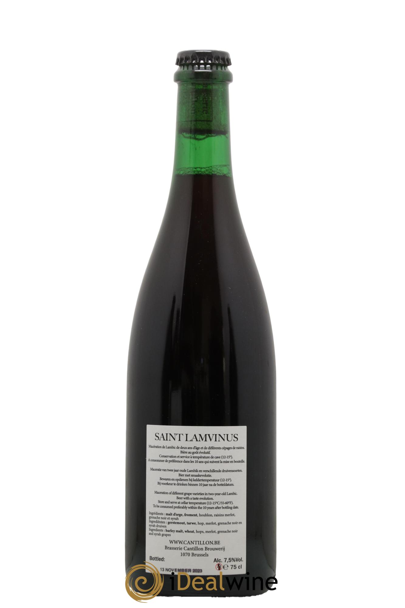 Bière Saint Lamvinus Gueuze Cantillon Imbottigliato 2023 - Lotto di 1 bottiglia - 1