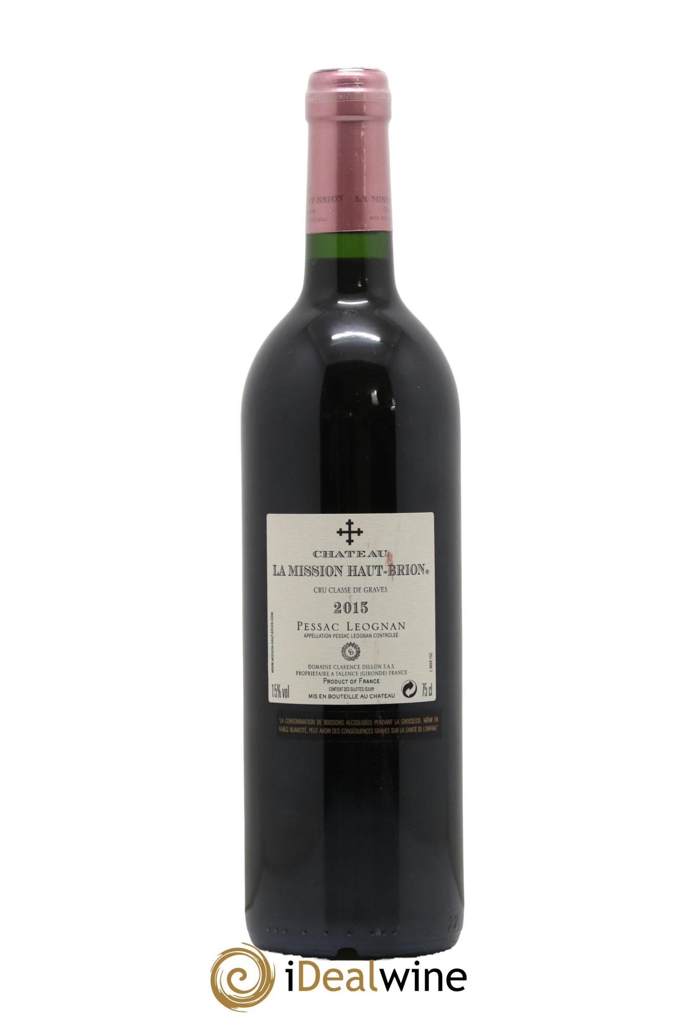 Château la Mission Haut-Brion Cru Classé de Graves 2015 - Lotto di 1 bottiglia - 1