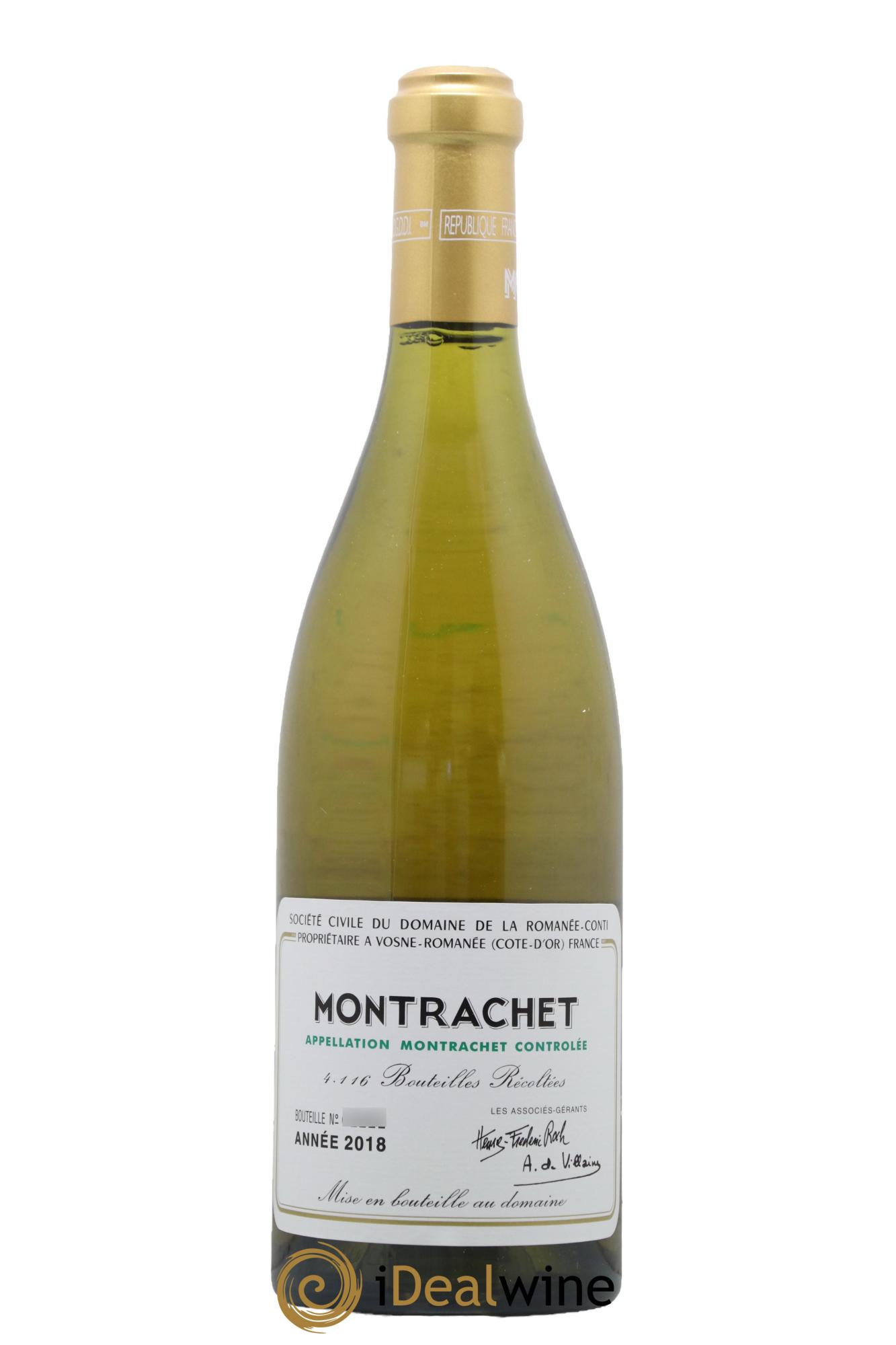 Montrachet Grand Cru Domaine de la Romanée-Conti 2018 - Lot of 1 bottle - 0