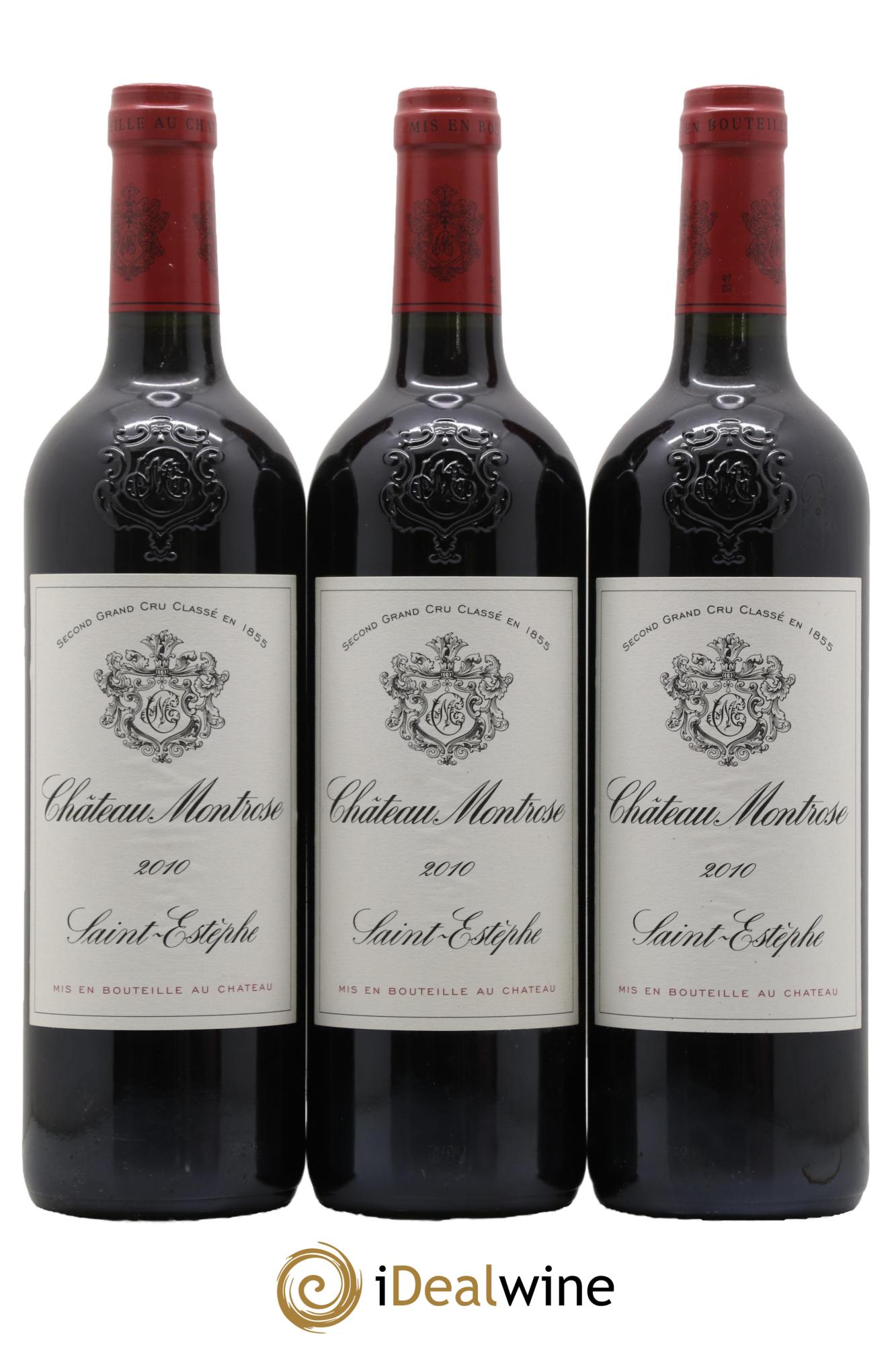 Château Montrose 2ème Grand Cru Classé 2010 - Posten von 3 Flaschen - 0