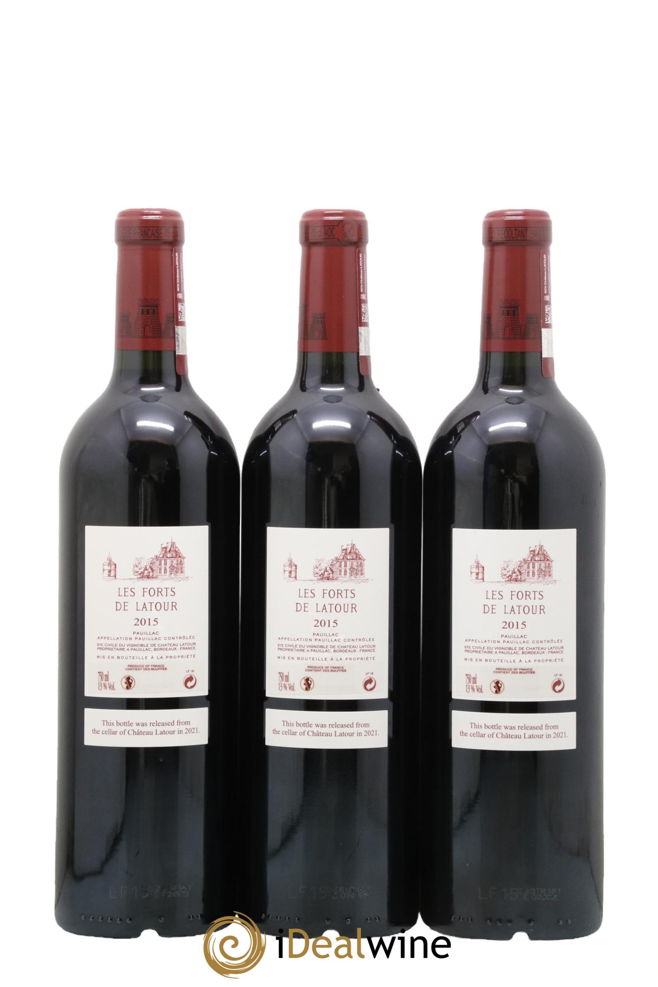 Les Forts de Latour Second Vin 2015 - Lot de 3 bouteilles - 1