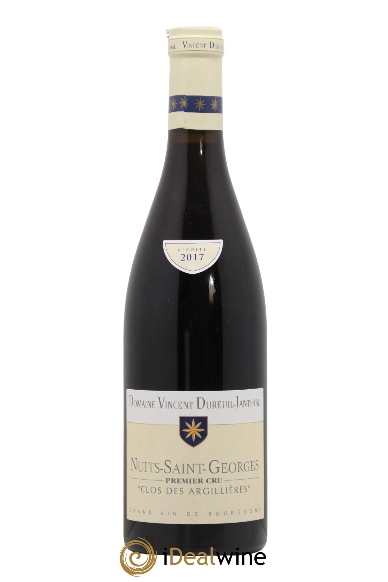 Nuits Saint-Georges 1er Cru Clos des Argillières Vincent Dureuil-Janthial 2017 - Lot of 1 bottle - 0