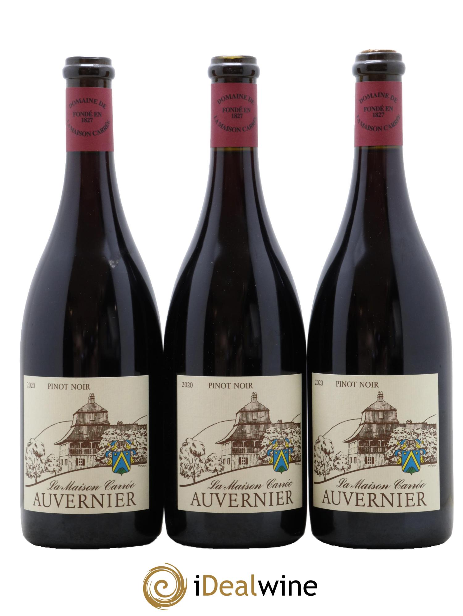 Divers Suisse Neuchâtel Pinot Noir La Maison Carrée Auvernier 2020 - Lot of 3 bottles - 0