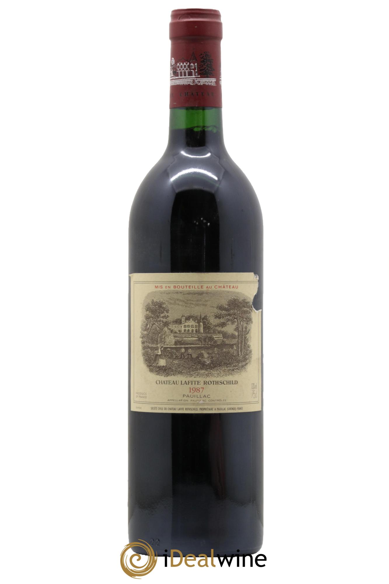 Château Lafite Rothschild 1er Grand Cru Classé 1987 - Posten von 1 Flasche - 0