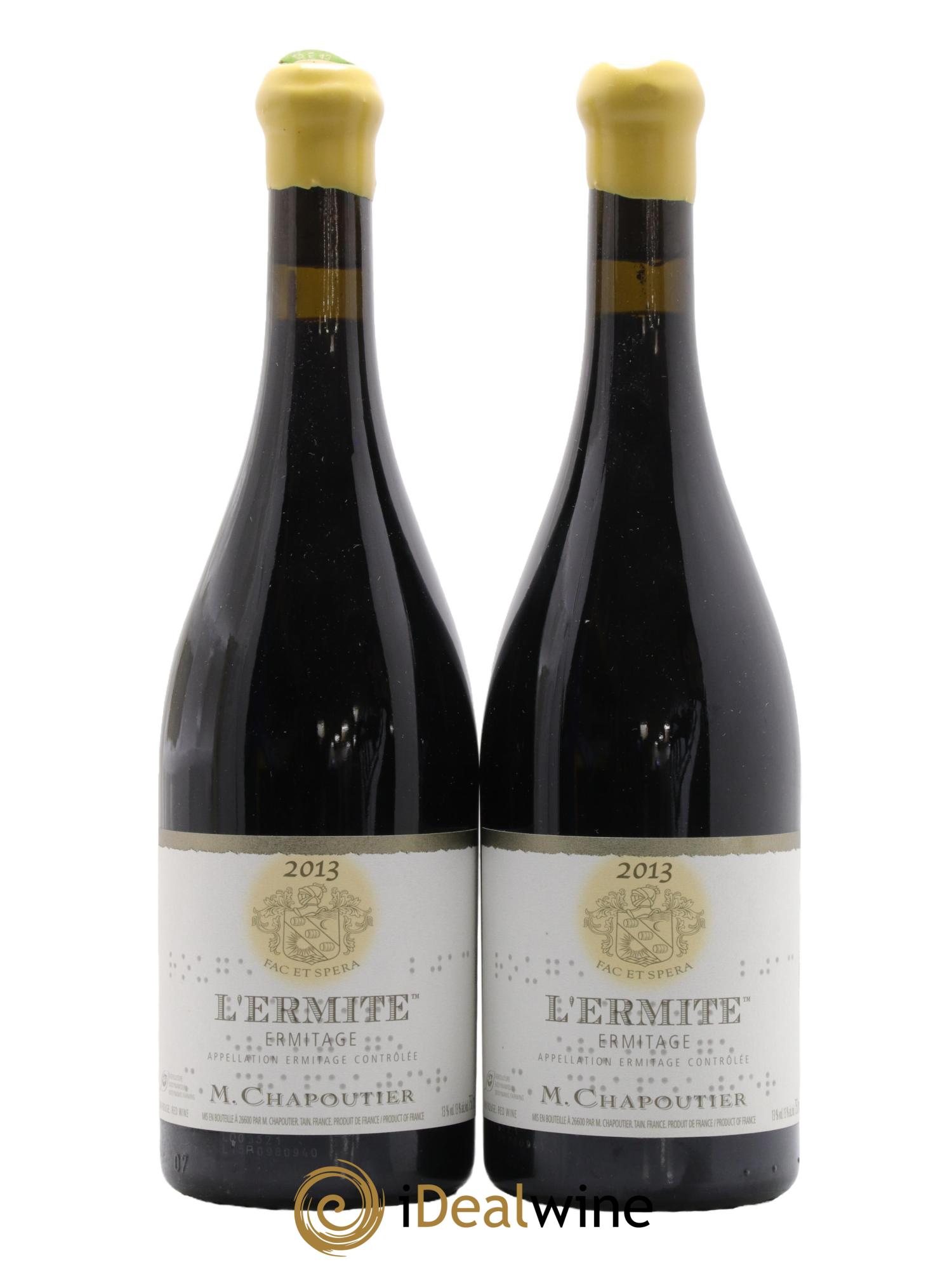 Hermitage Ermitage l'Ermite Chapoutier 2013 - Posten von 2 Flaschen - 0