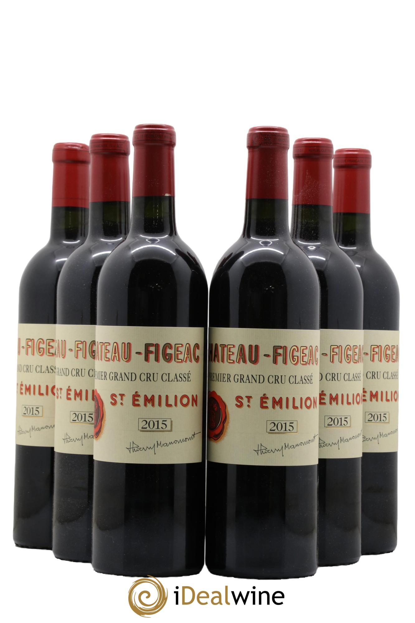 Château Figeac 1er Grand Cru Classé A 2015 - Lot de 6 bouteilles - 0