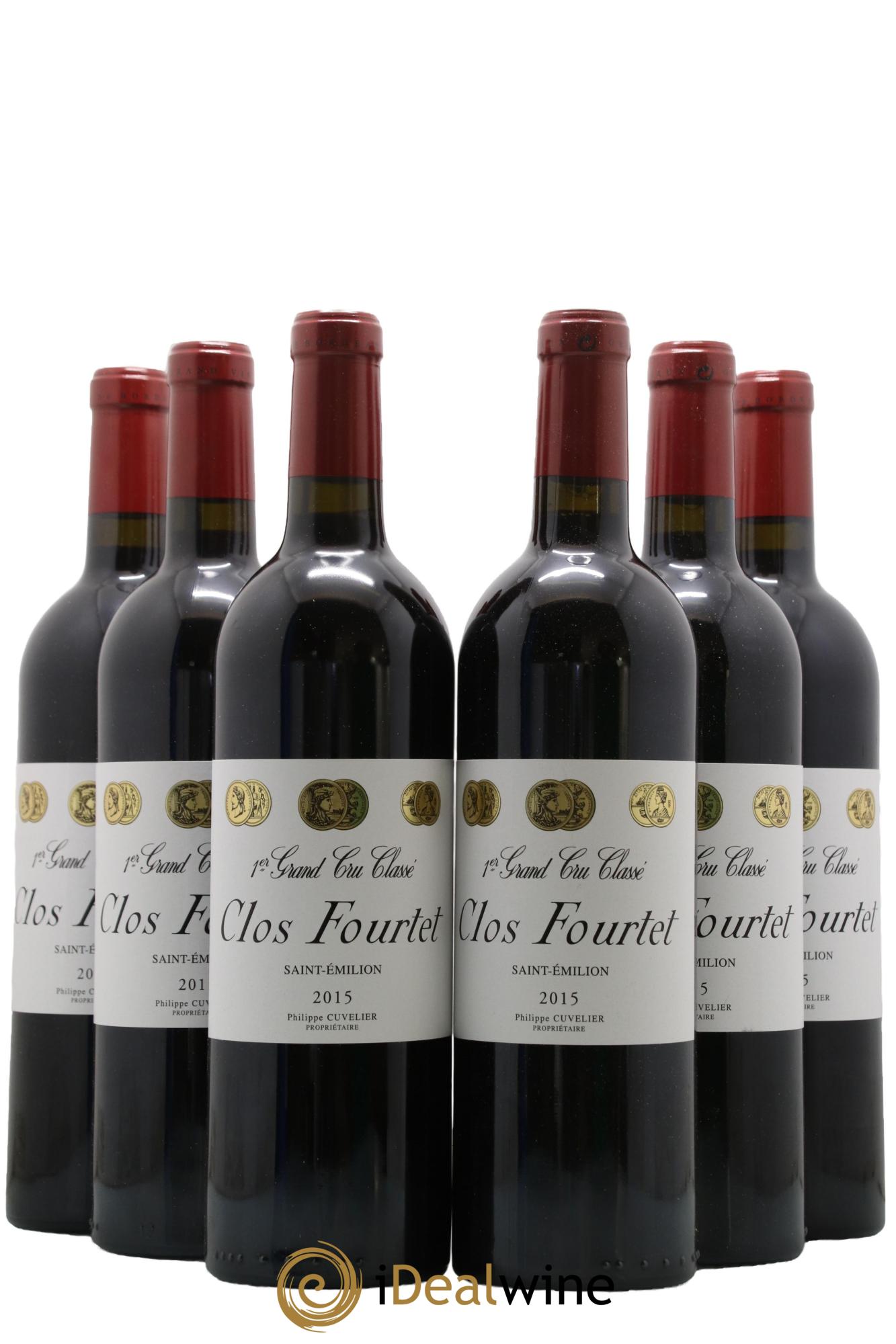 Clos Fourtet 1er Grand Cru Classé B 2015 - Lot of 6 bottles - 0