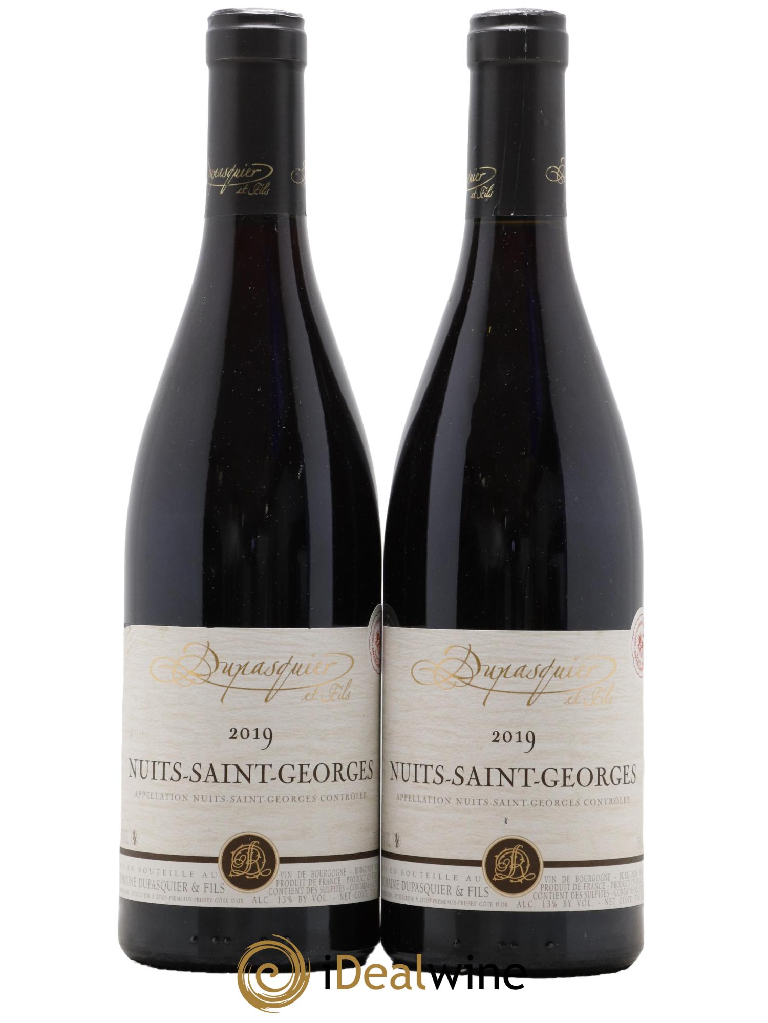 Nuits Saint-Georges Domaine Dupasquier et Fils 2019 - Lot of 2 bottles - 0