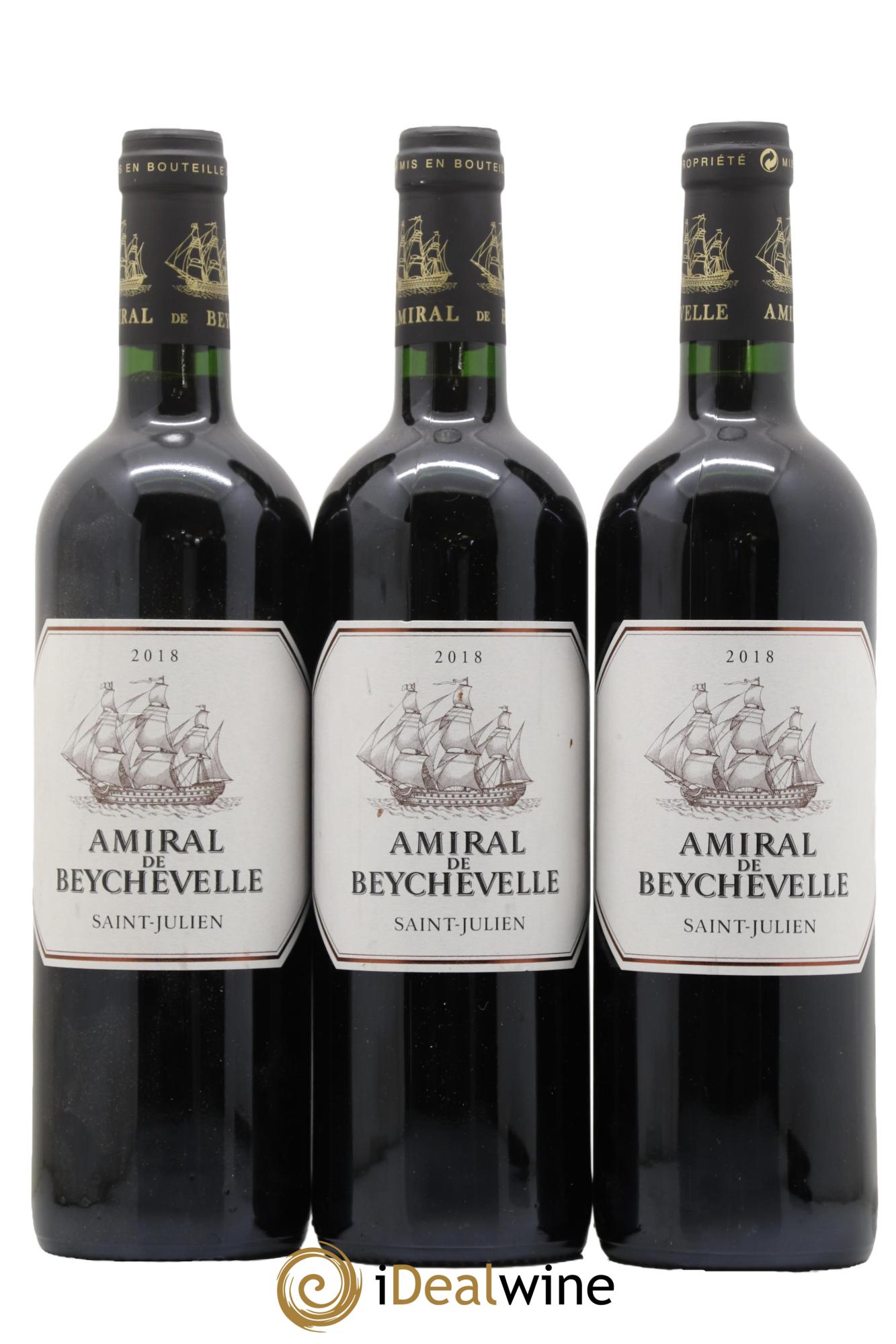 Amiral de Beychevelle Second Vin 2018 - Posten von 3 Flaschen - 0