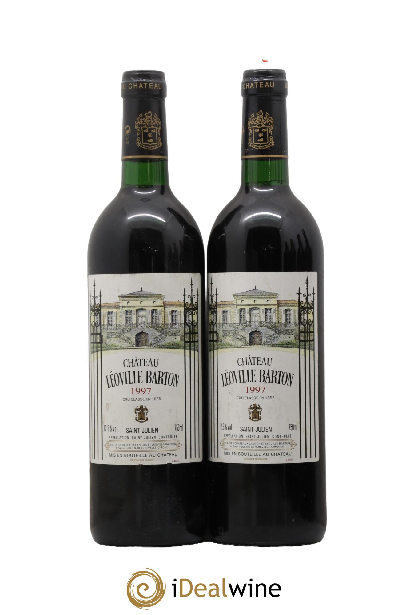 Château Léoville Barton 2ème Grand Cru Classé  1997 - Lot of 2 bottles - 0