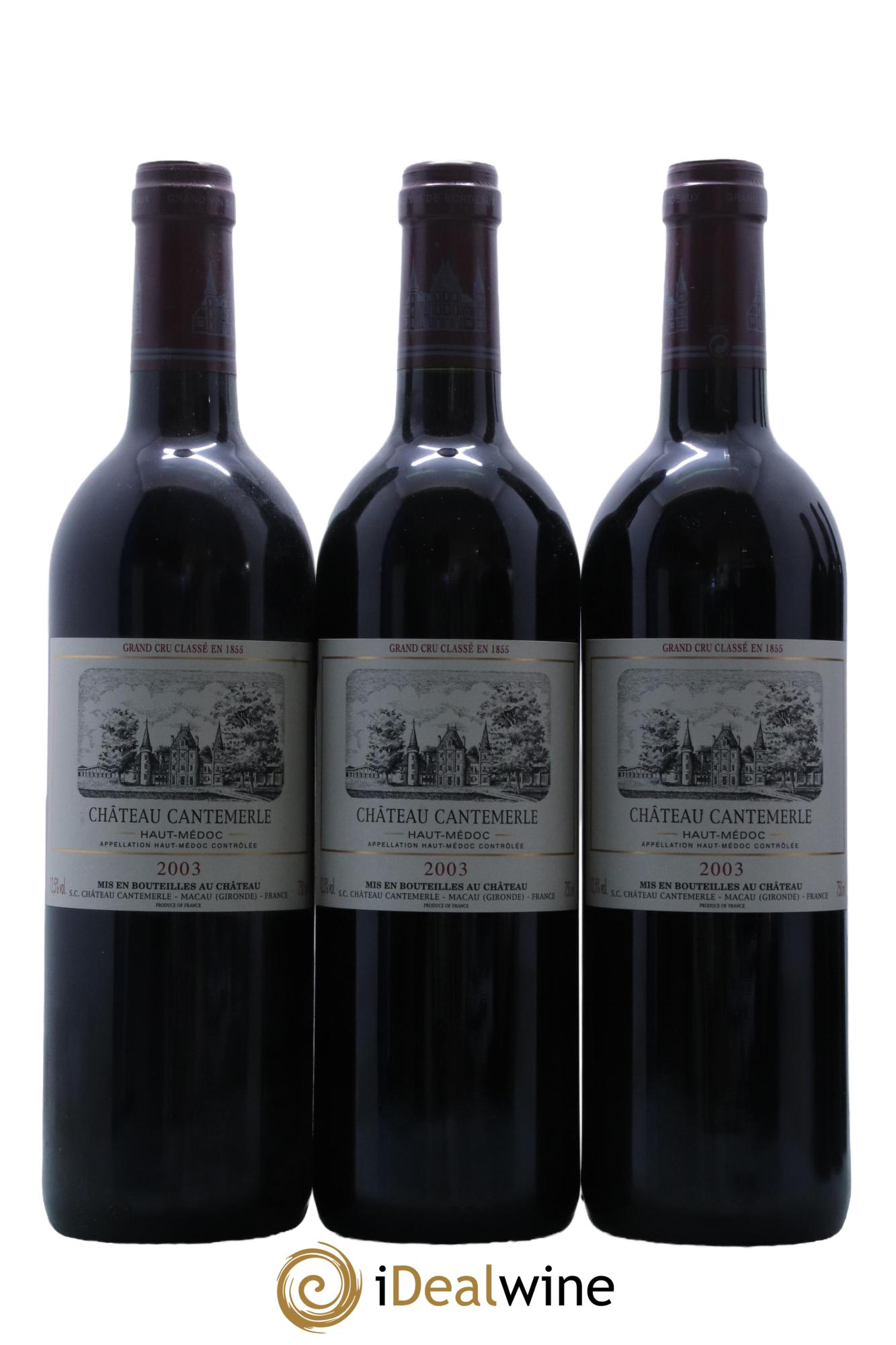 Château Cantemerle 5ème Grand Cru Classé  2003 - Lot de 12 bouteilles - 3