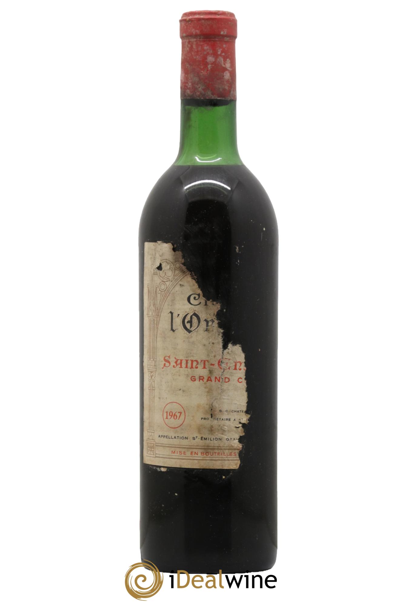 Clos de l'Oratoire Grand Cru Classé  1967 - Lot de 1 bouteille - 0