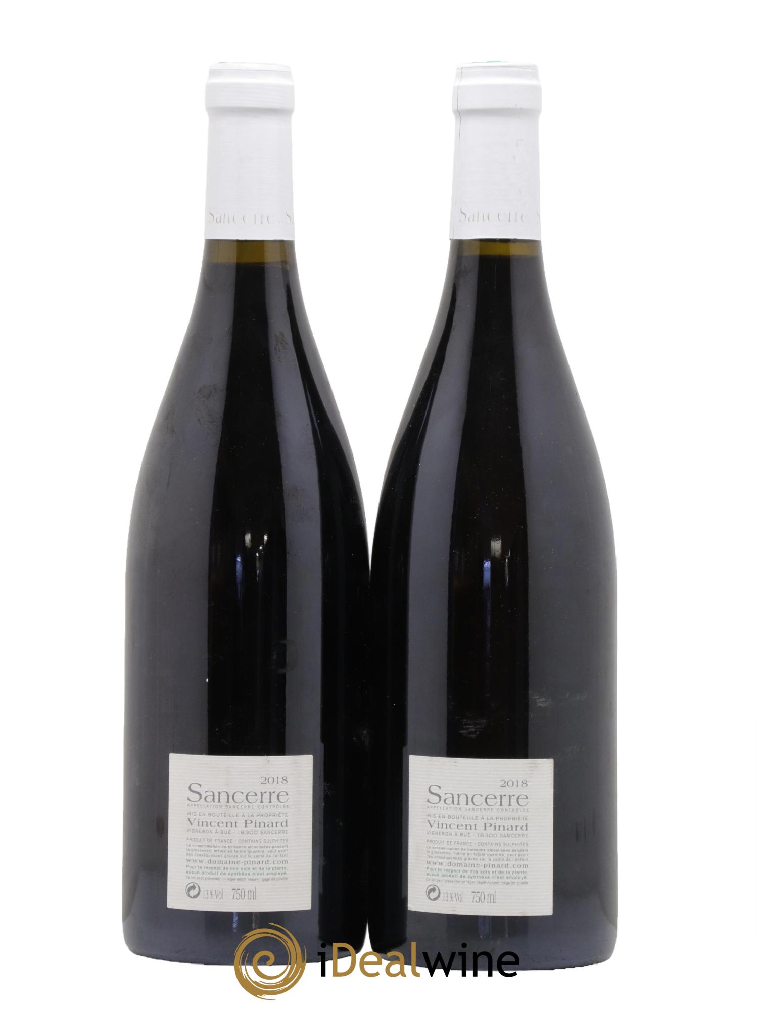 Sancerre Vincent Pinard 2018 - Lot of 2 bottles - 1