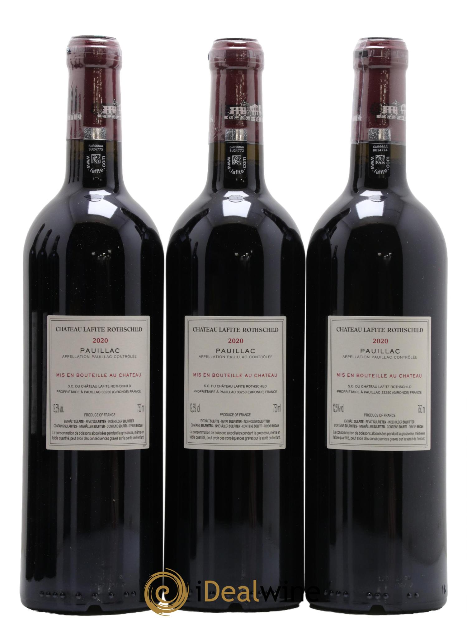 Château Lafite Rothschild 1er Grand Cru Classé 2020 - Lot of 6 bottles - 4