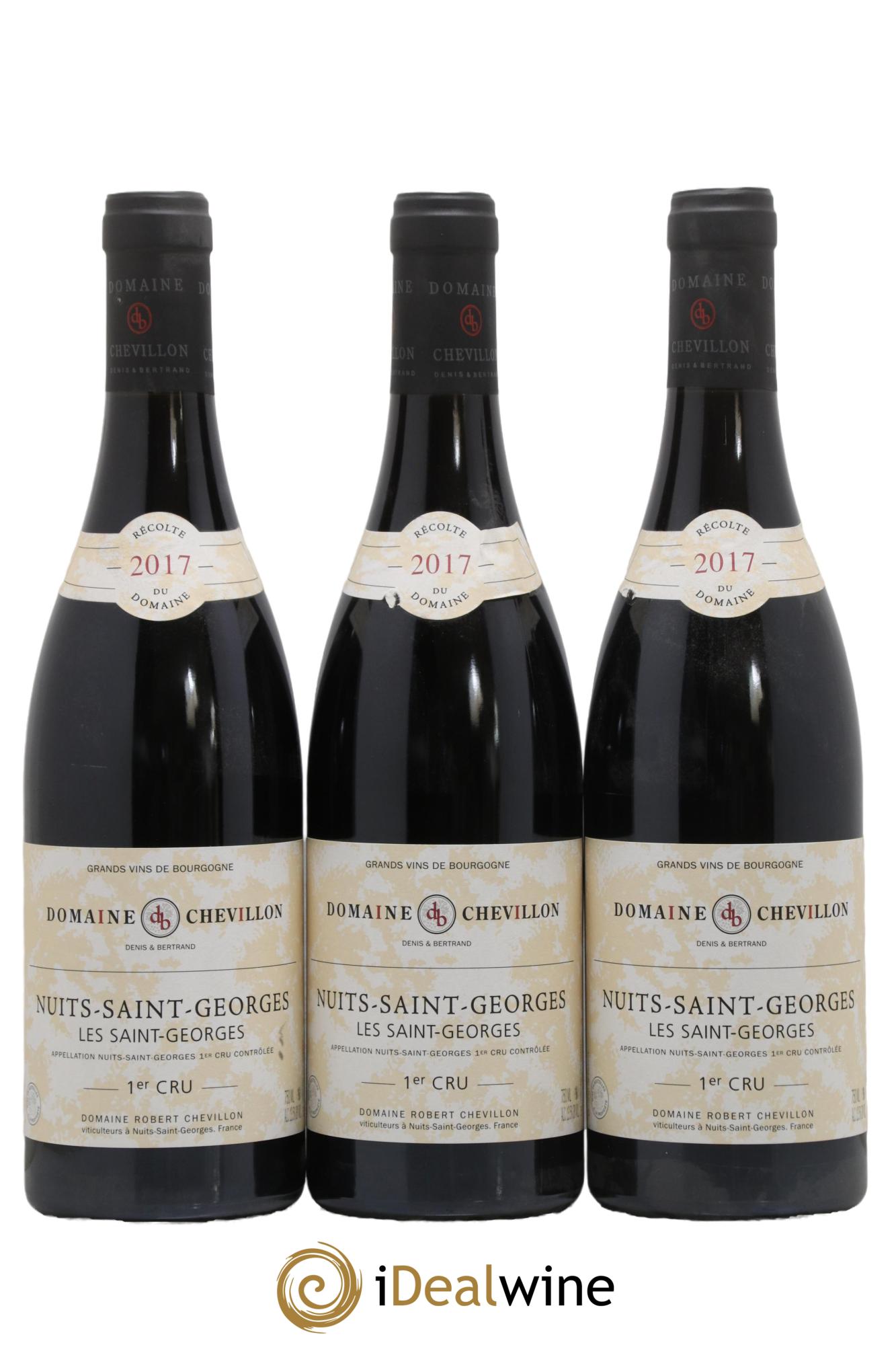 Nuits Saint-Georges 1er Cru Les Saint Georges Robert Chevillon 2017 - Lot of 3 bottles - 0