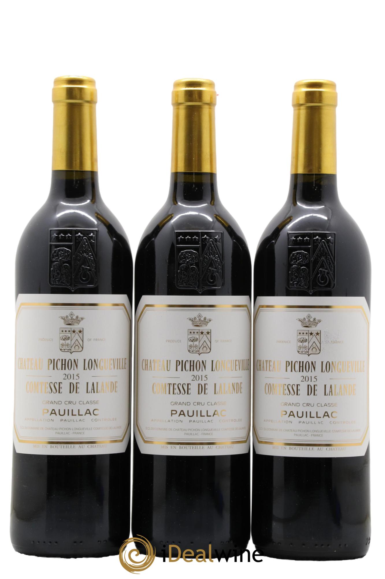 Château Pichon Longueville Comtesse de Lalande 2ème Grand Cru Classé 2015 - Lotto di 3 bottiglie - 0