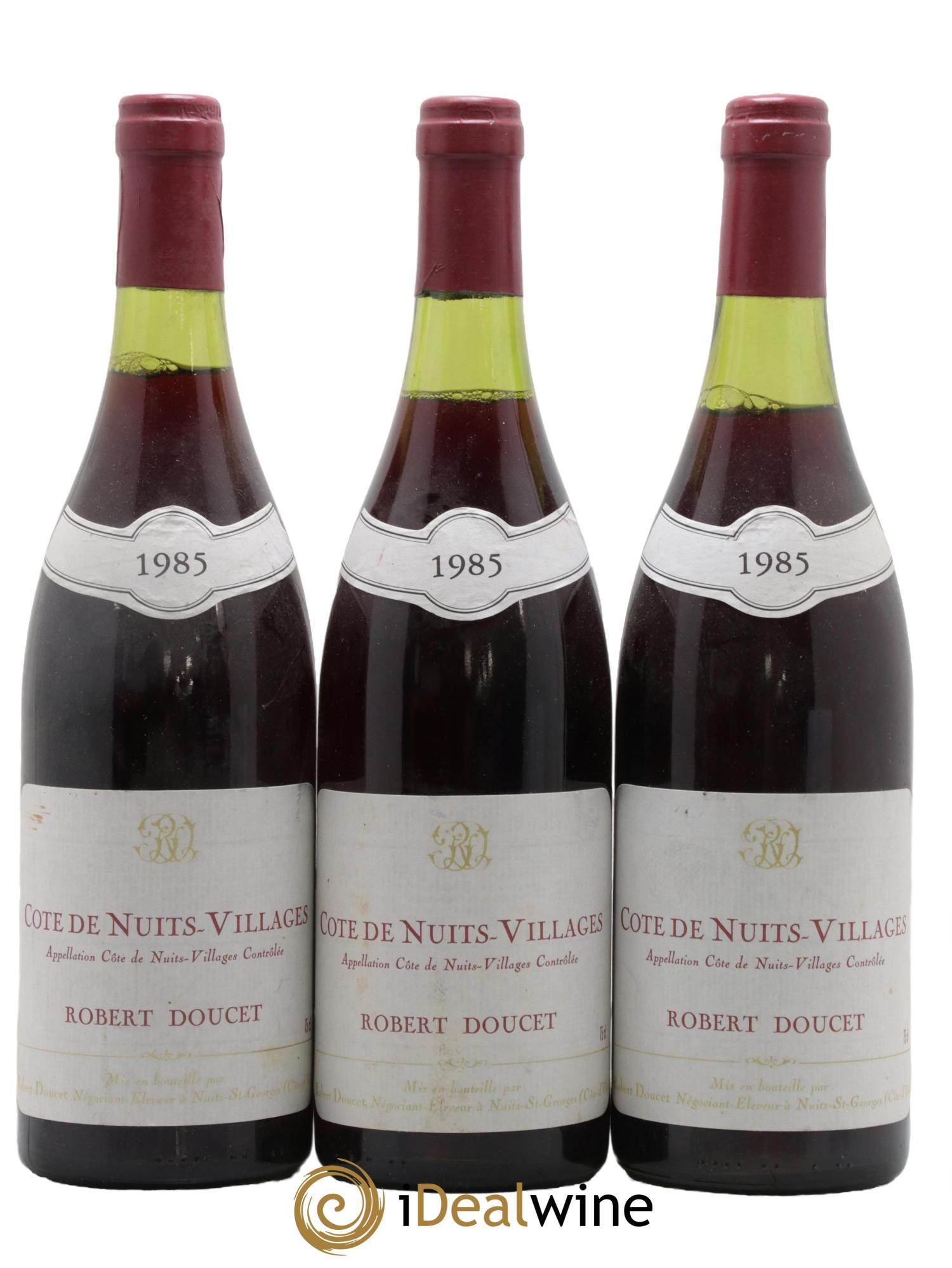 Côte de Nuits-Villages Doucet Robert 1985 - Lotto di 3 bottiglie - 0